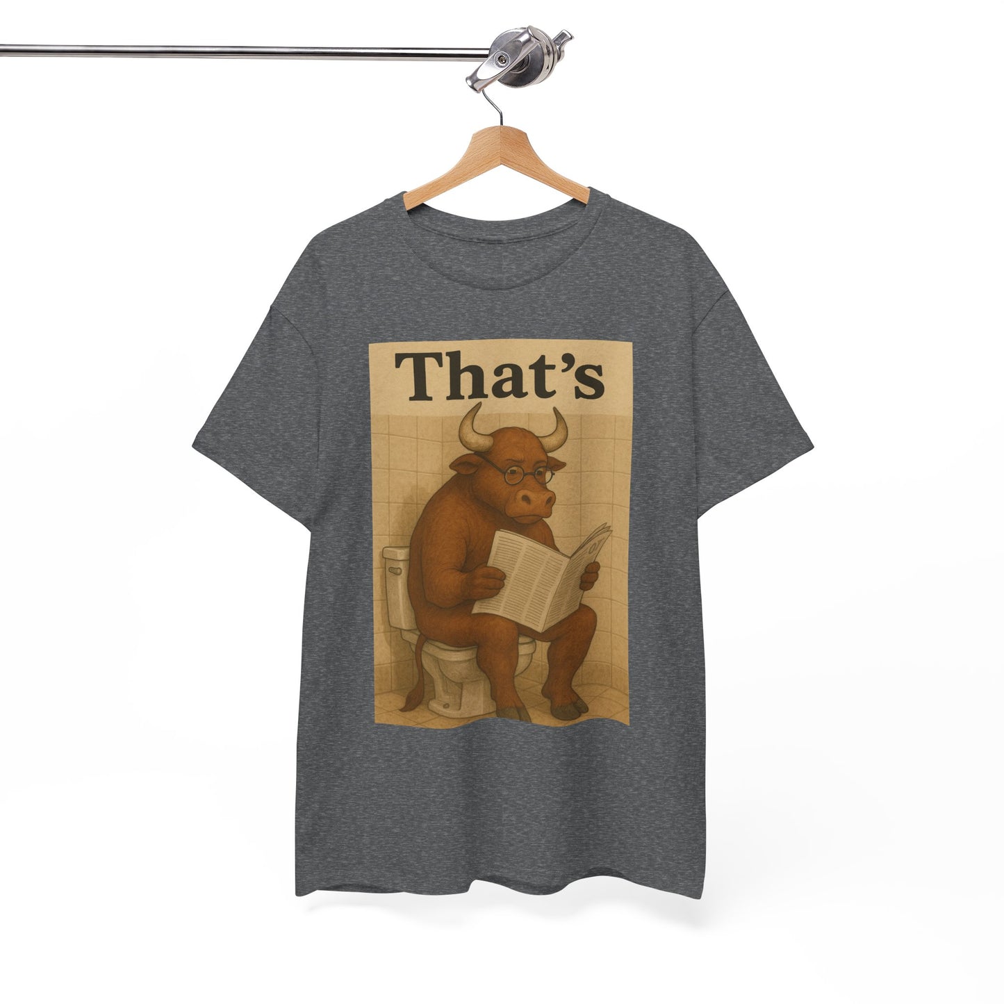 Bull on Toilet Unisex Tee