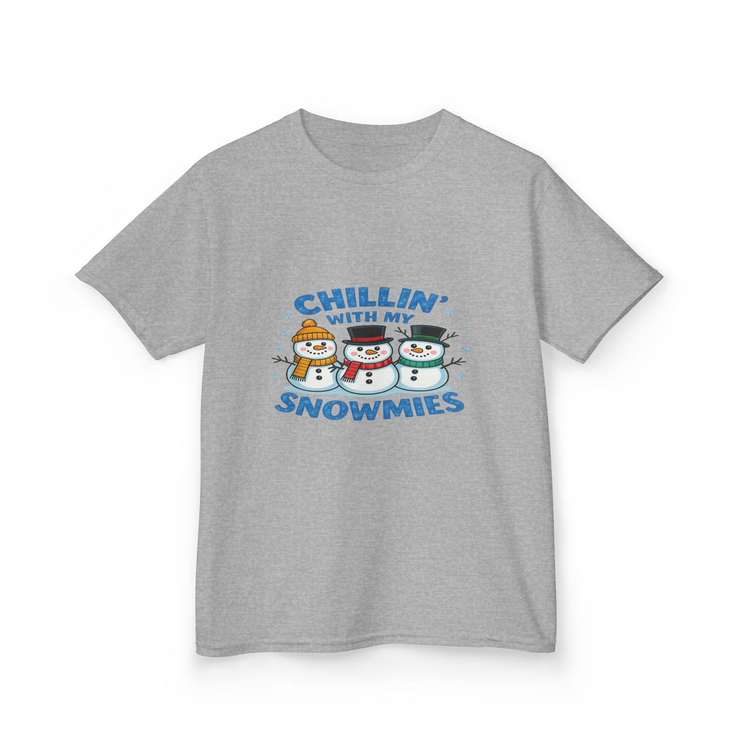 Chillin' with My Snowmies Christmas Tee - Kids Holiday Shirt