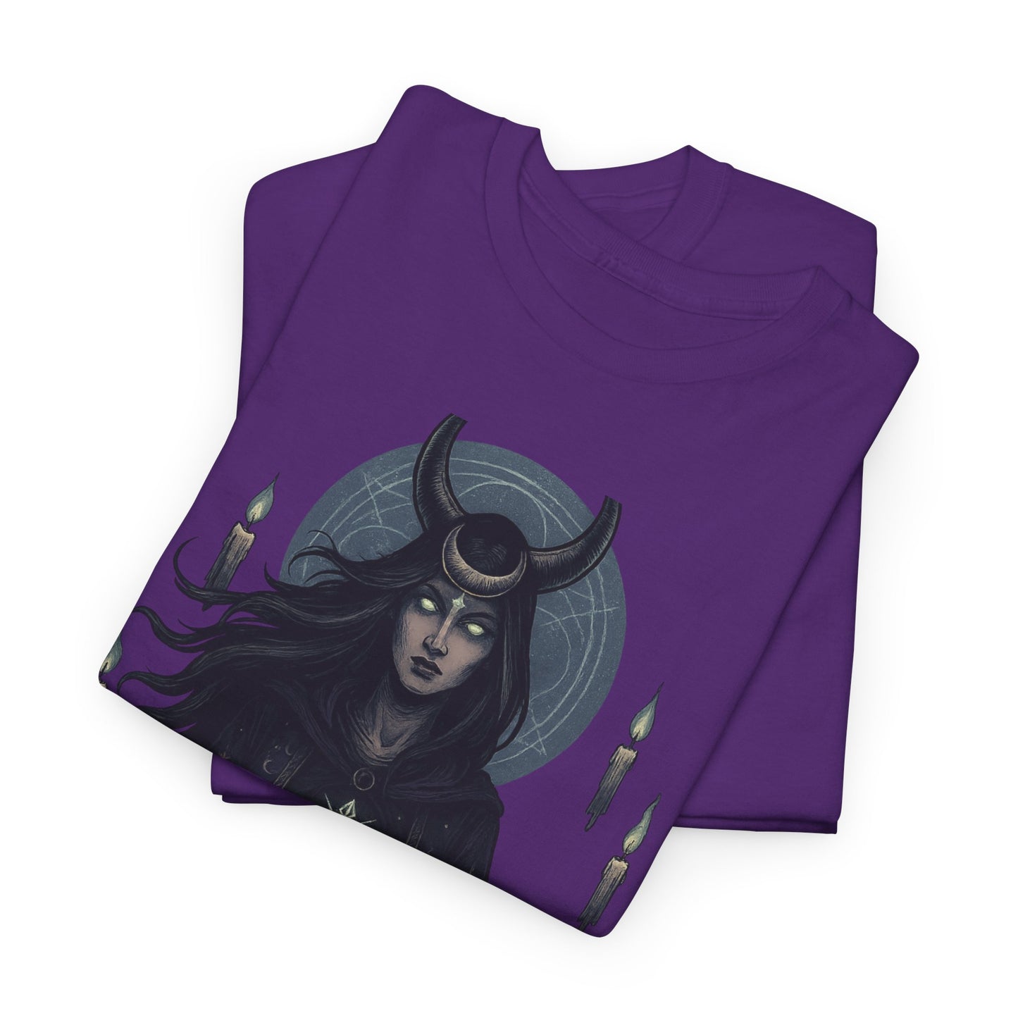 Moonlit Sorceress – Enchanted Candlelight Tee