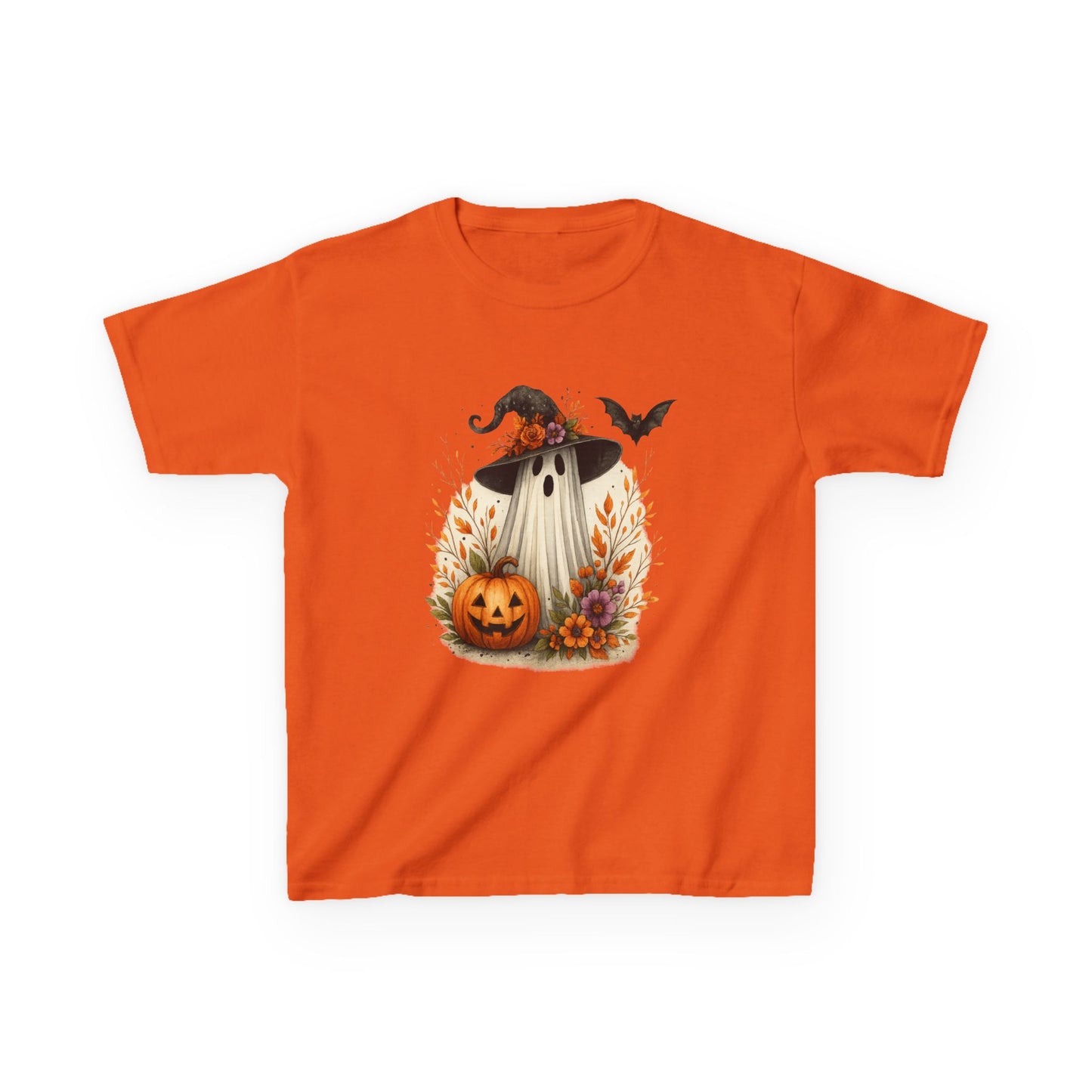 Spooky Ghost Dinosaur Kids Tee - Halloween Fun!