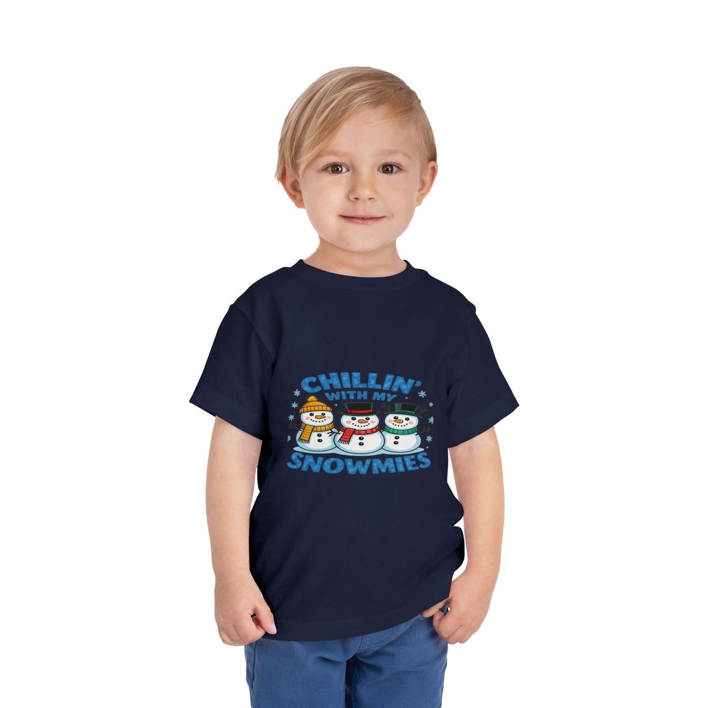 Chillin' with My Snowmies Toddler Christmas Tee
