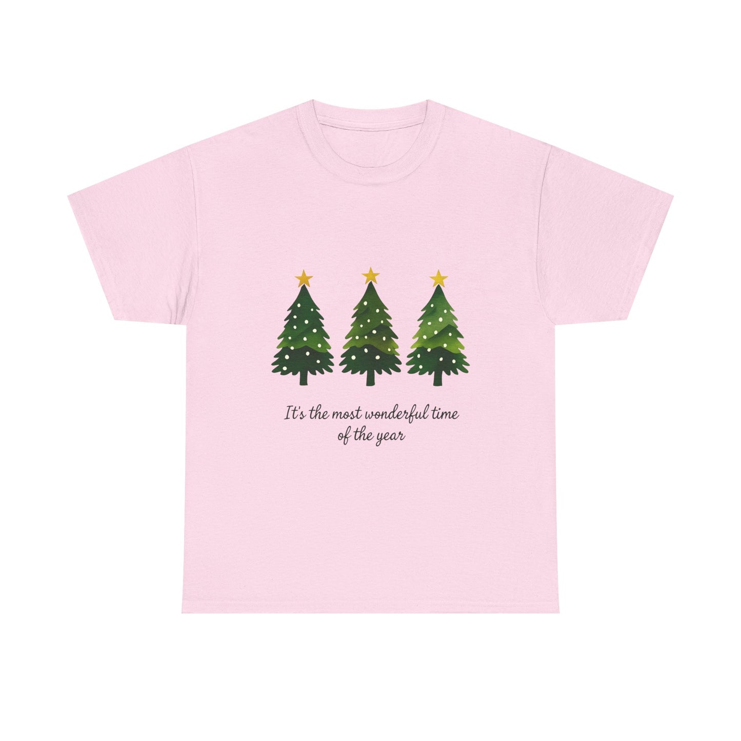 Christmas Tee - Festive Watercolor Trees Holiday Shirt