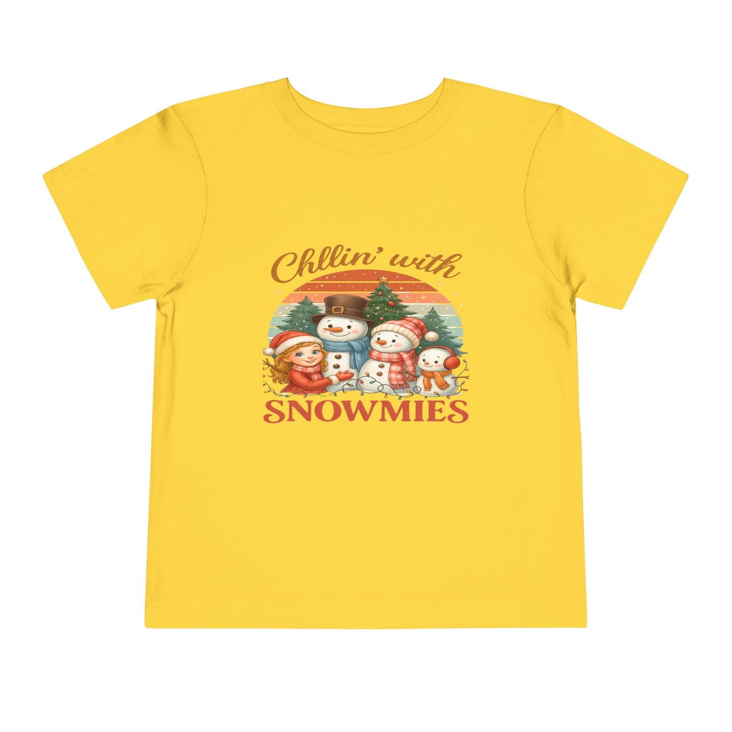 Chillin' With Snowmies Toddler Christmas Tee