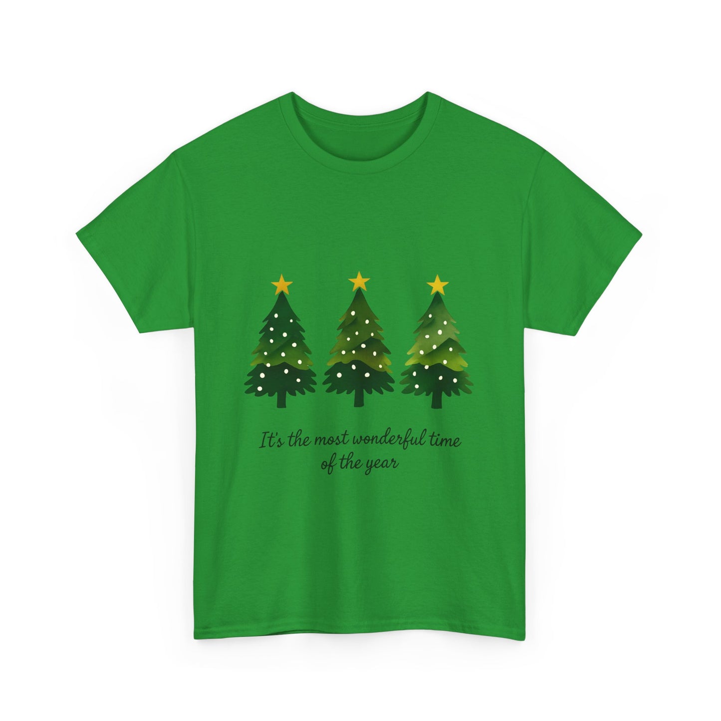 Christmas Tee - Festive Watercolor Trees Holiday Shirt
