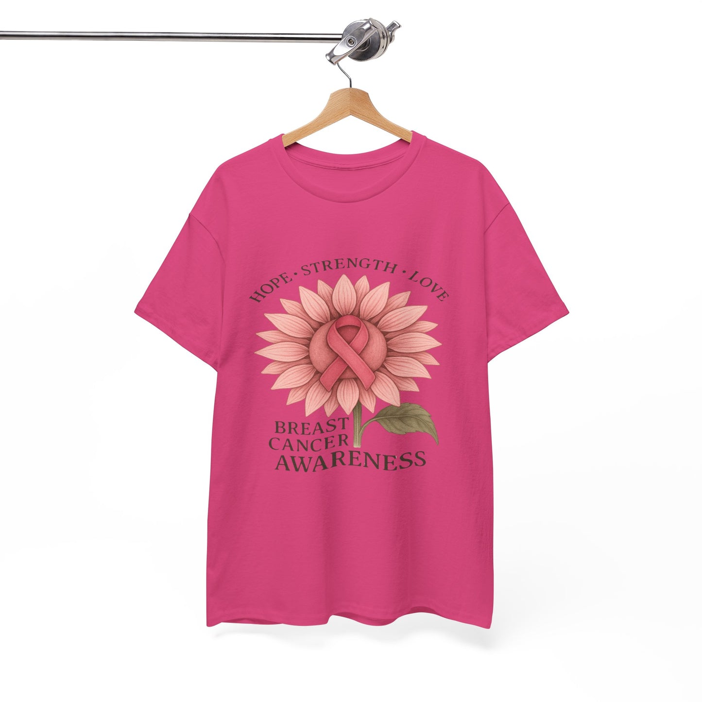 Hope Flower Breast Cancer Awareness Tee