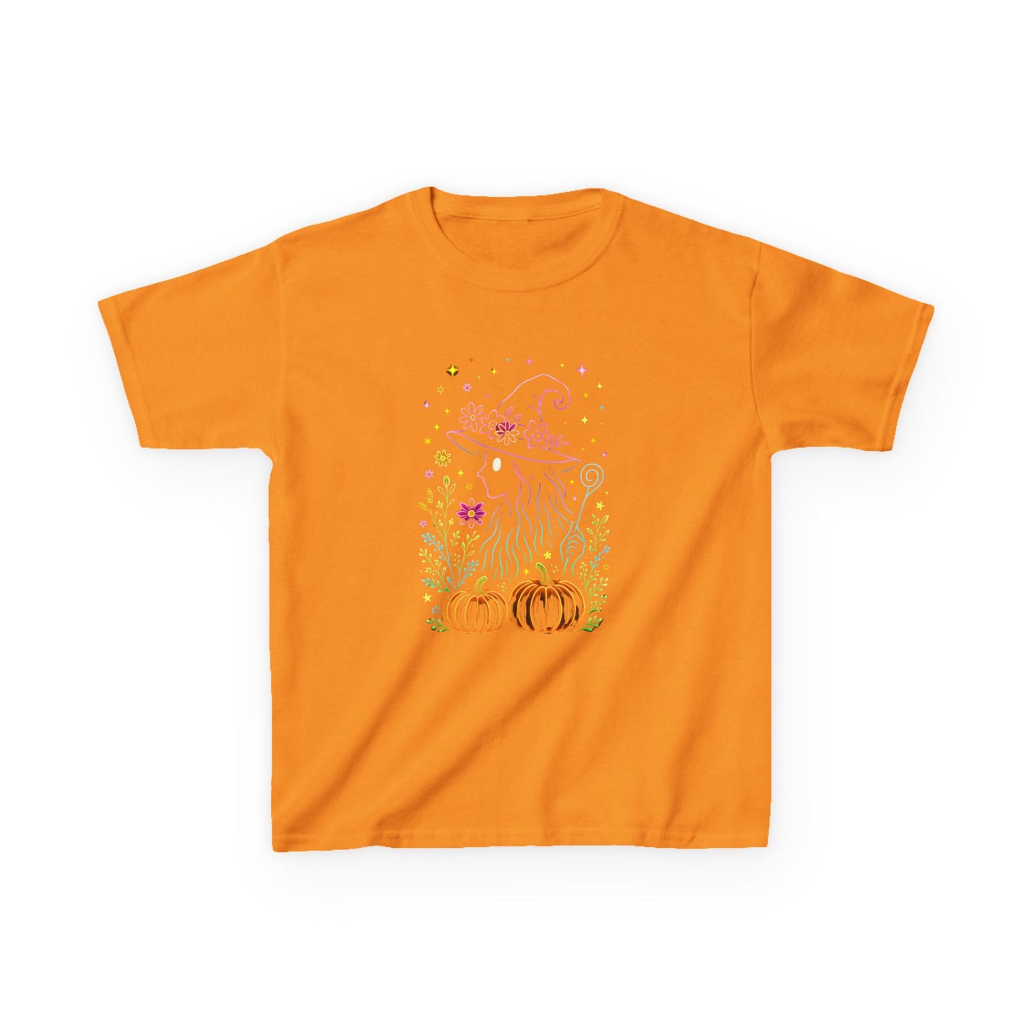 Pastel Witch Silhouette Dinosaur Tee - Holiday Fun!