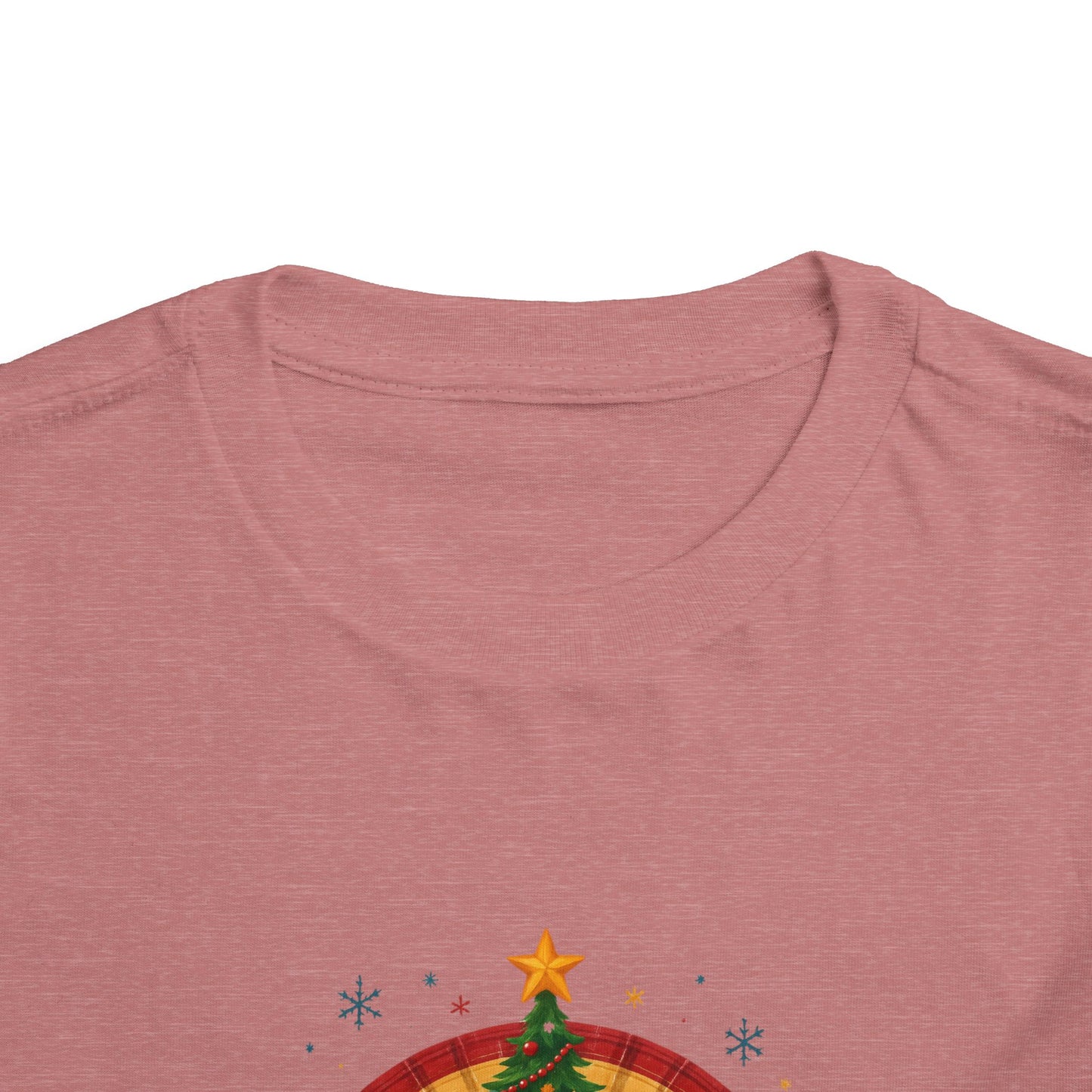 Merry Christmas Plaid Rainbow Tree Toddler Tee