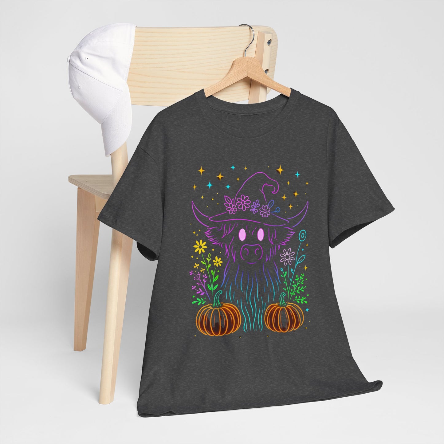 Highland Cow Witch Hat Tee