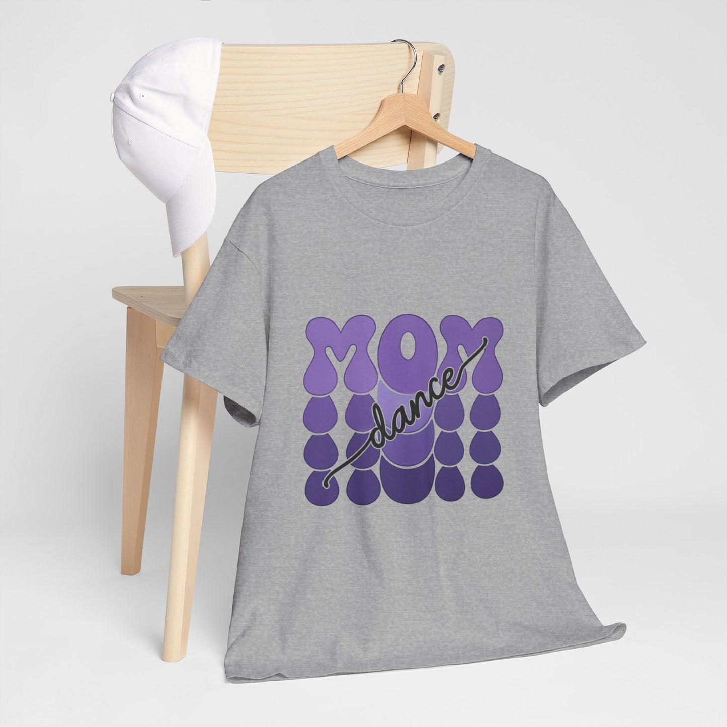MOM Dance – Purple Letter Stage Spirit Tee