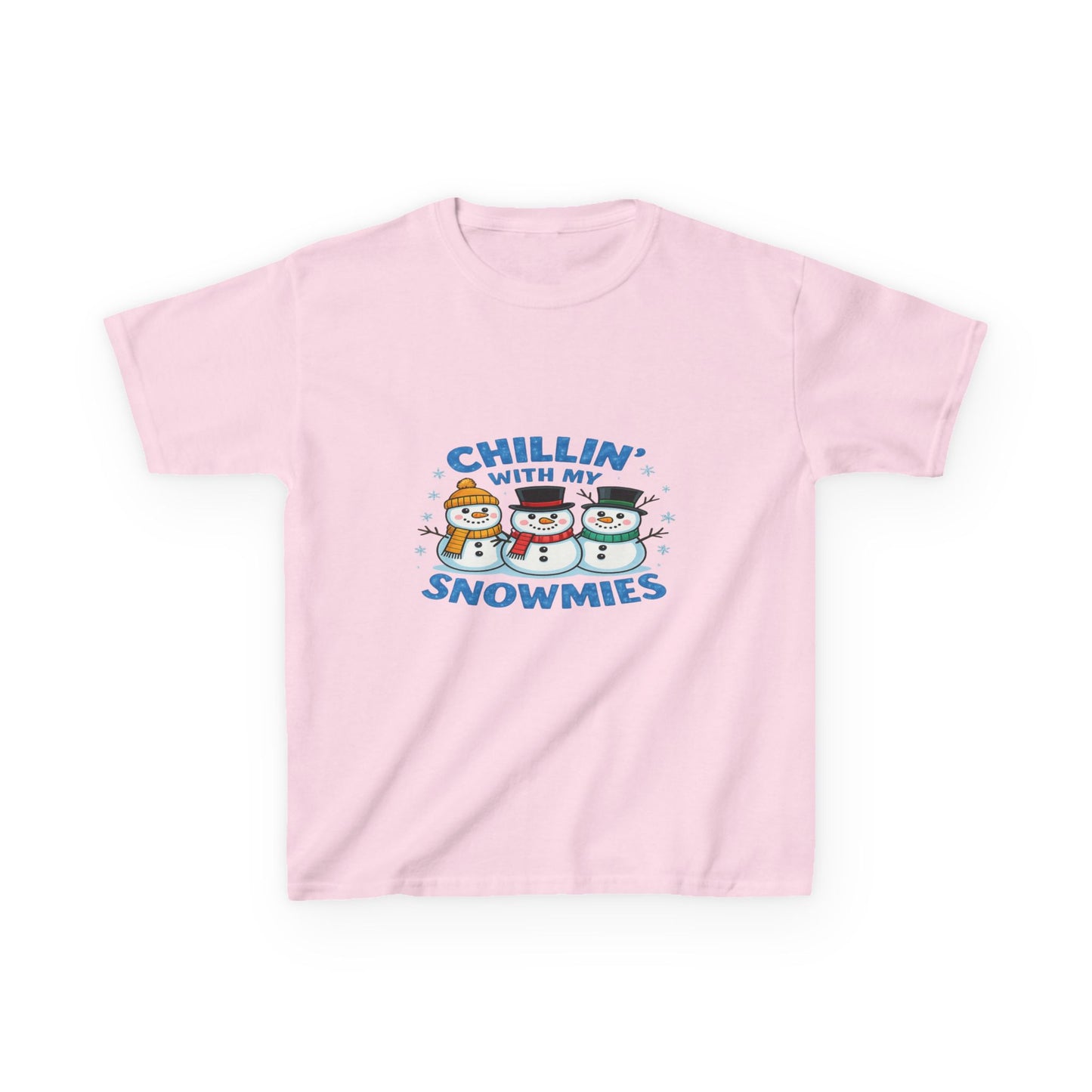 Chillin' with My Snowmies Christmas Tee - Kids Holiday Shirt