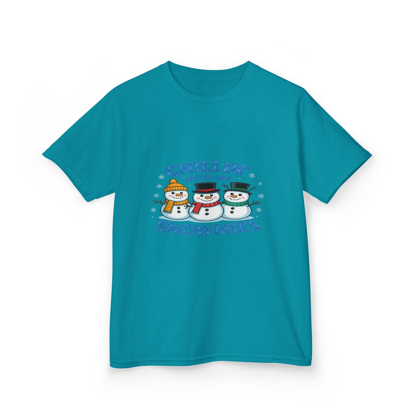 Chillin' with My Snowmies Christmas Tee - Kids Holiday Shirt