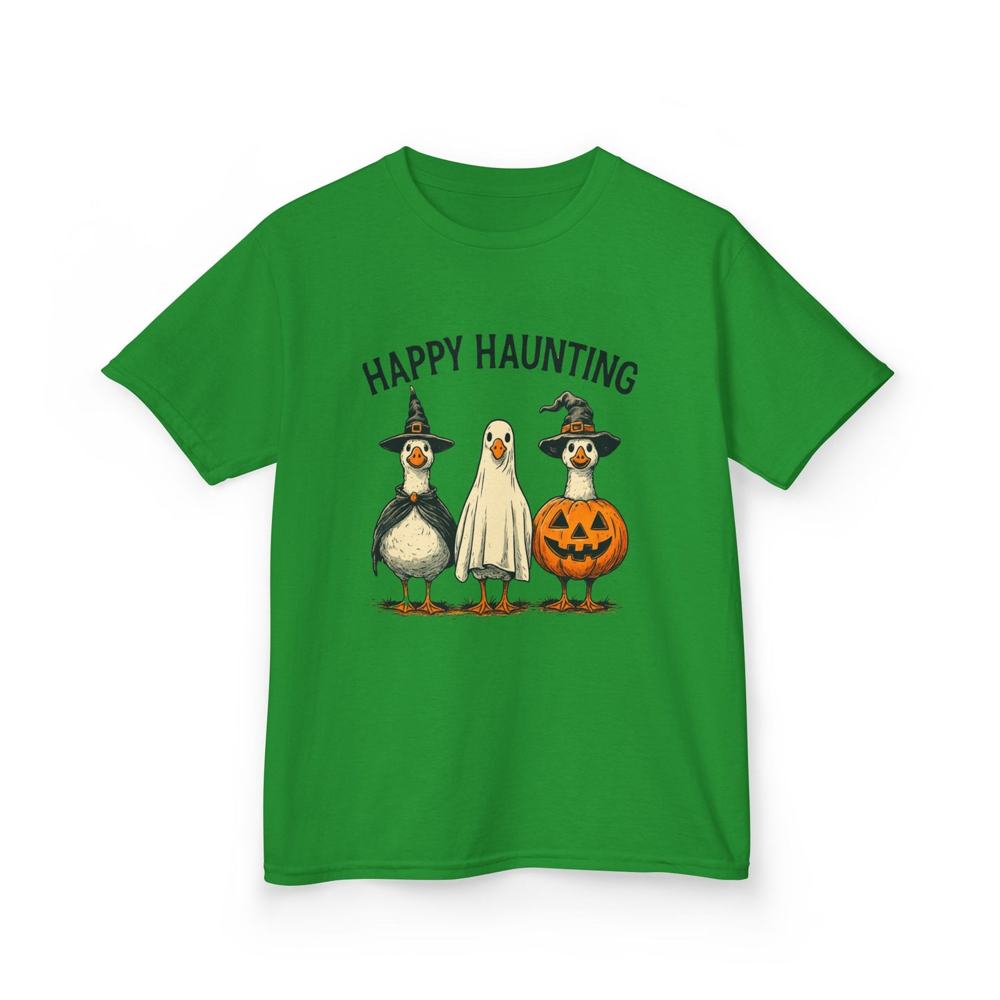 Happy Haunting Goose Halloween Kids Tee