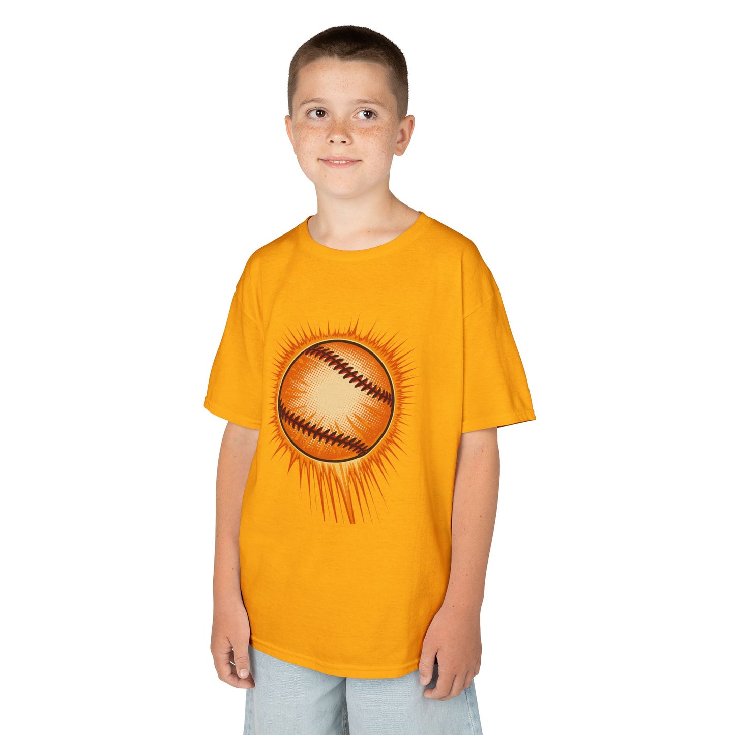 Kids Baseball Graphic Tee, Youth Sports Shirt, Summer Outdoor Top, Gift for Little Athletes, Baseball Lover Apparel