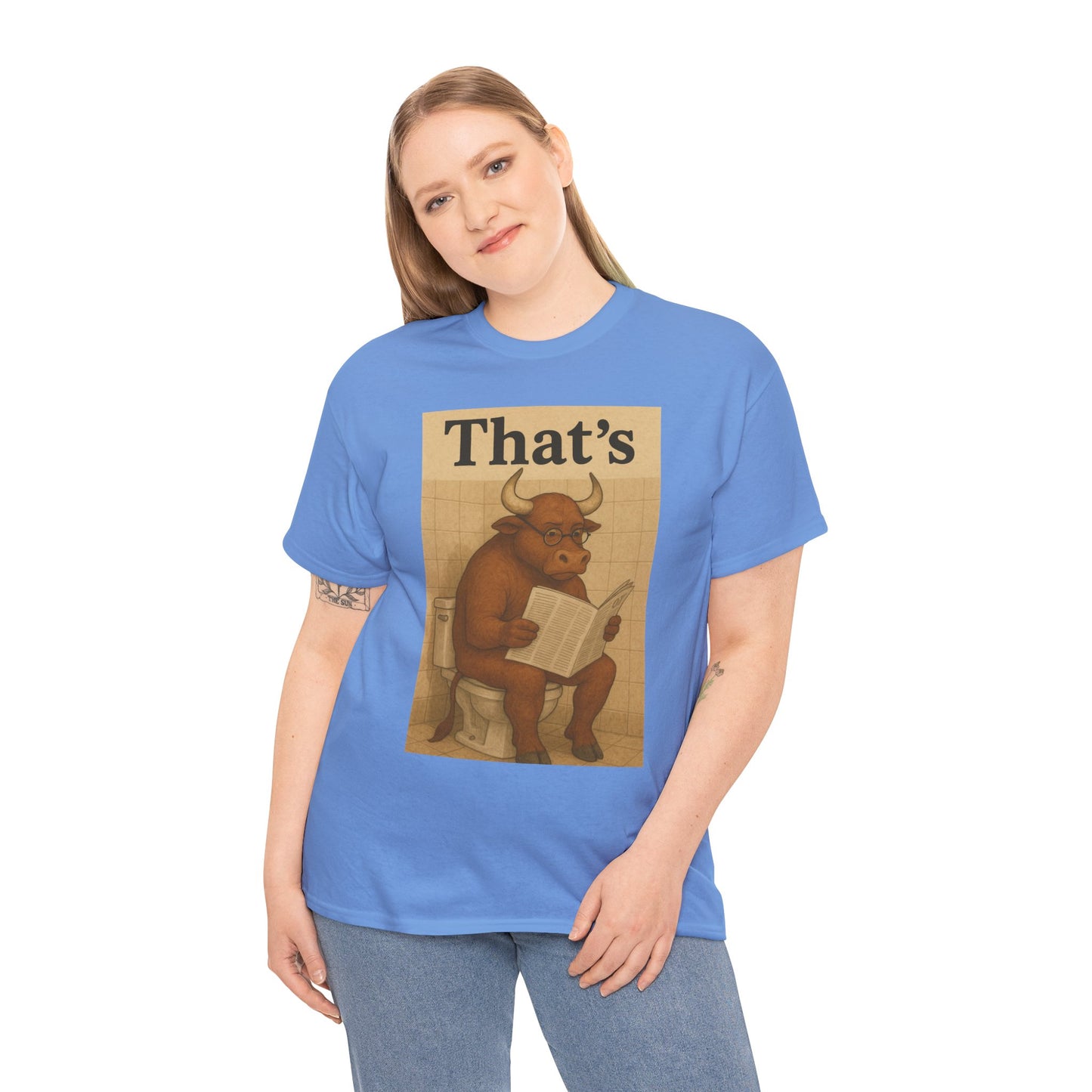 Bull on Toilet Unisex Tee