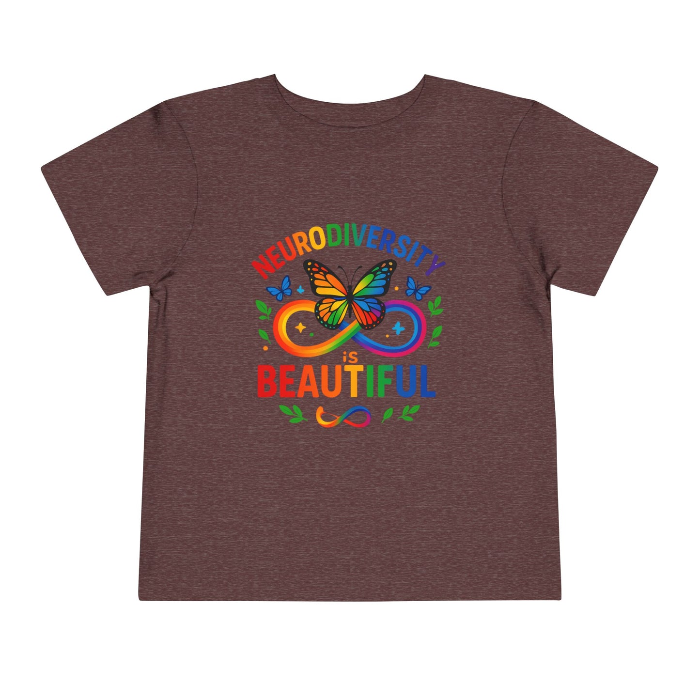 Toddler T-Shirt Colorful Butterfly Rainbow Infinity Symbol Acceptance Shirt