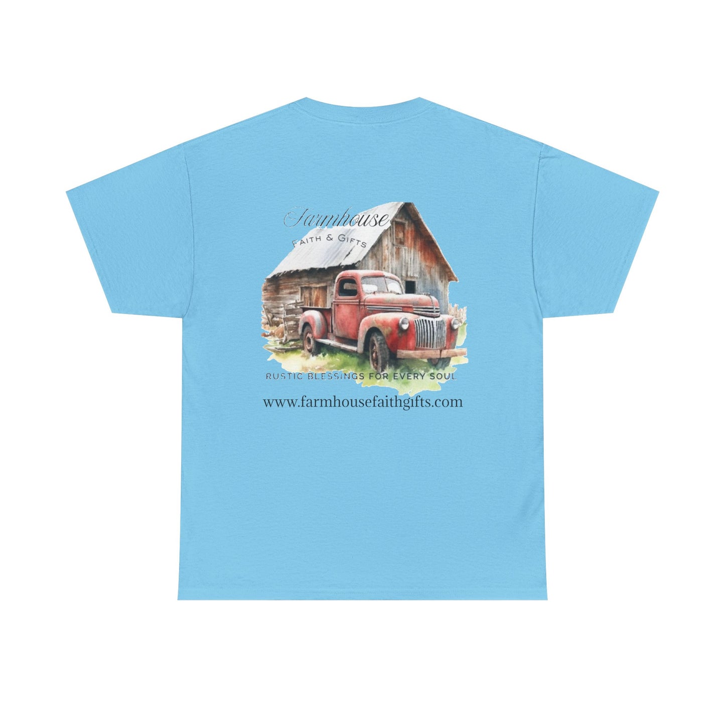 Rustic Farmhouse Unisex Tee, Country Style Shirt, Vintage Truck Tee, Back to Nature Apparel, Ideal Gift for Farm Lovers