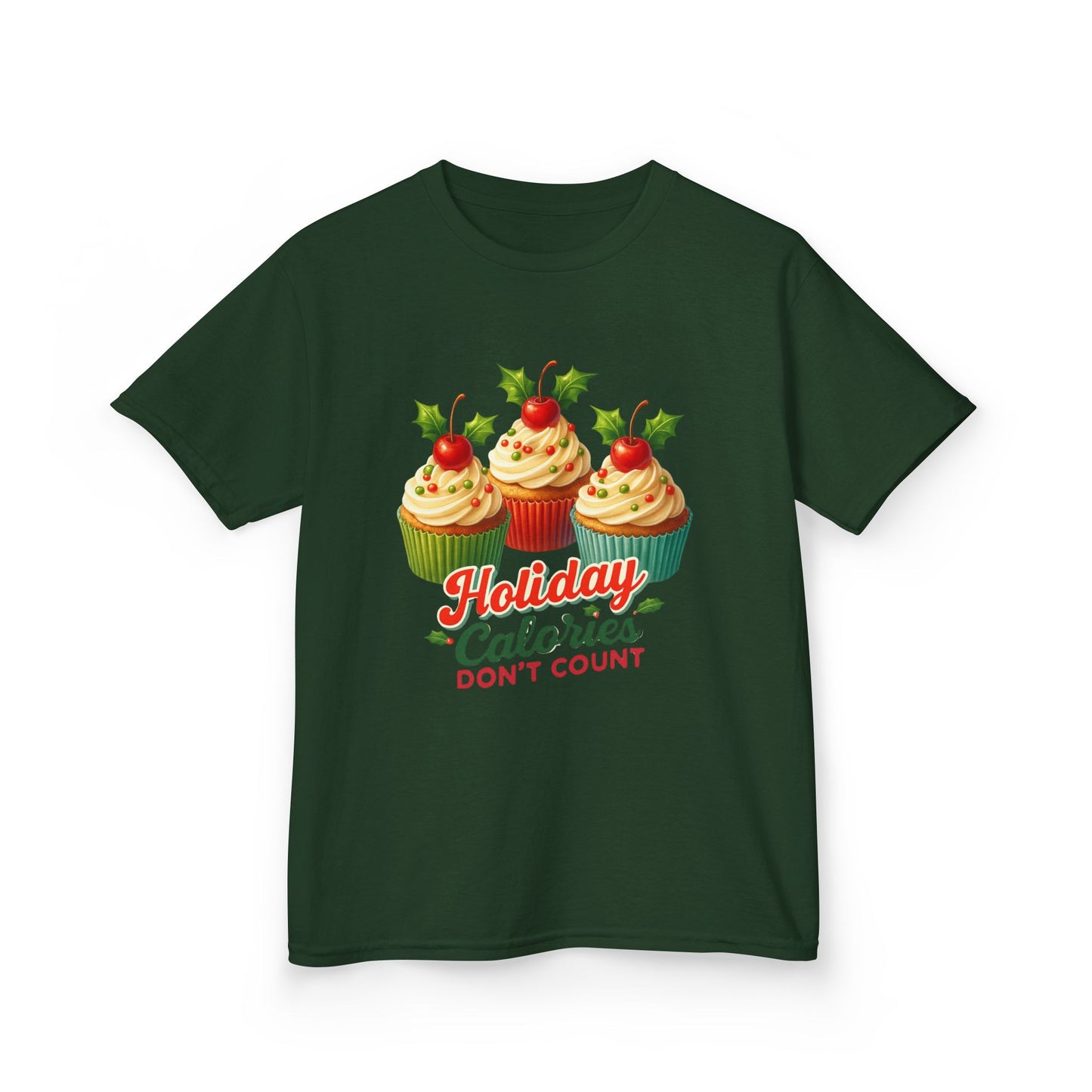 Holiday Cupcake Dino Tee - Christmas Fun!