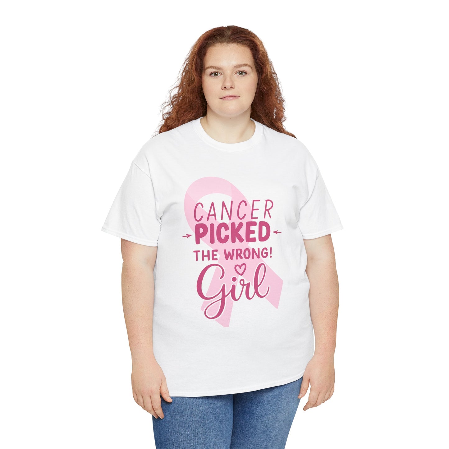 Cancer: The Wrong Picked Girl - Pink Ribbon Tee
