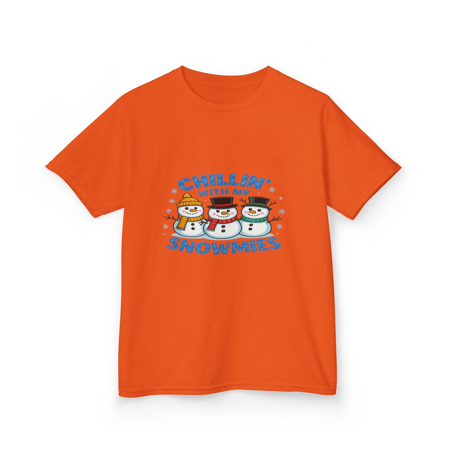 Chillin' with My Snowmies Christmas Tee - Kids Holiday Shirt