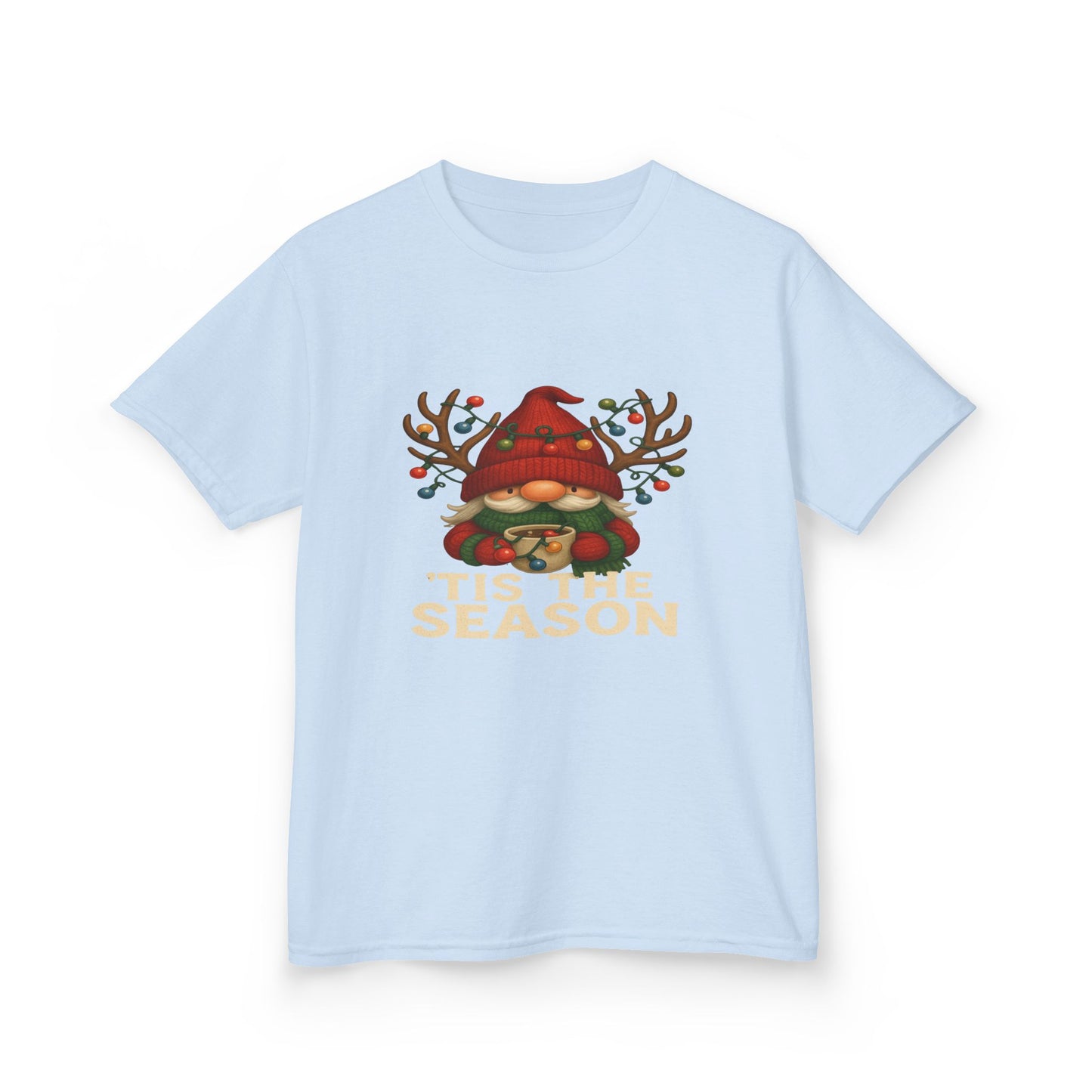 Gnome Dino 'Tis The Season Kids Christmas Tee