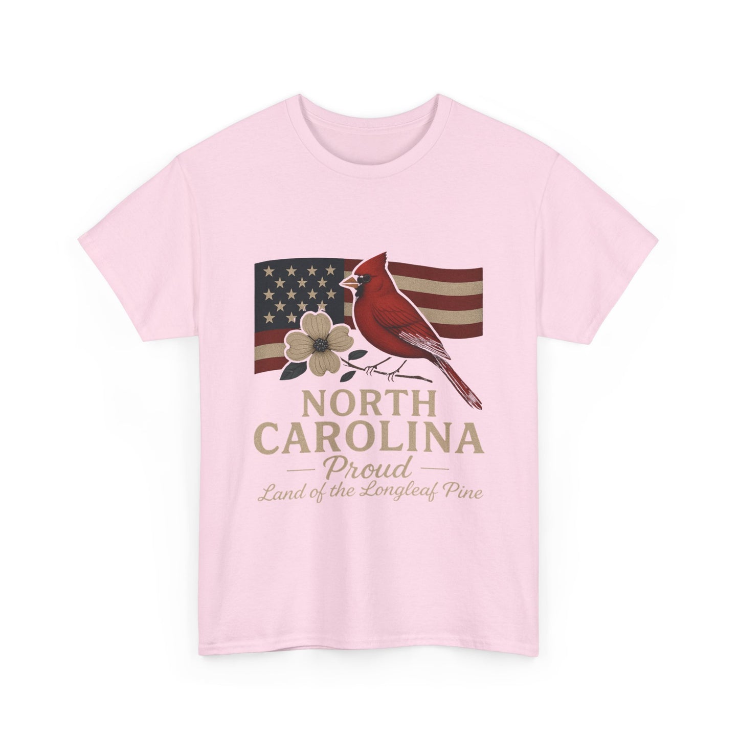 NC Pride: Cardinal, Dogwood & State Flag Tee