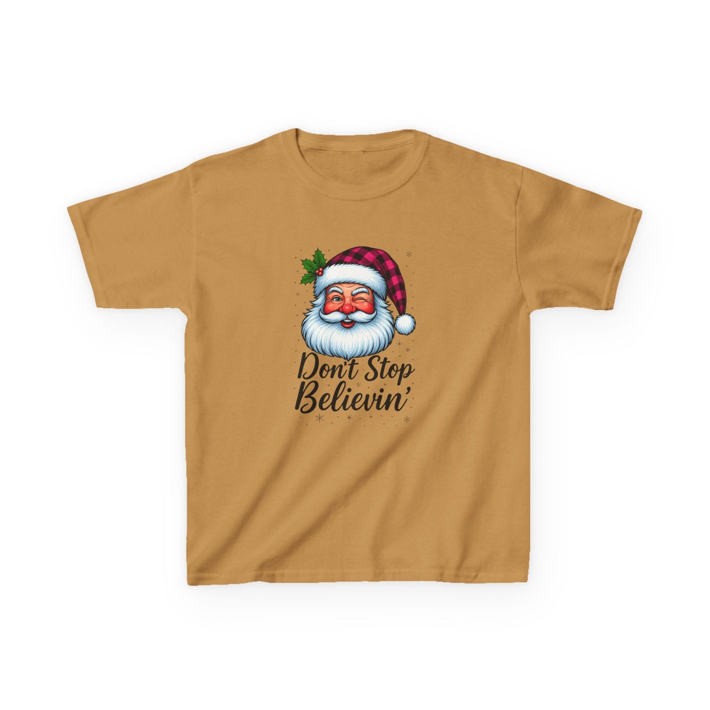 Santa Claus & Don't Stop Believin' Dinosaur Tee