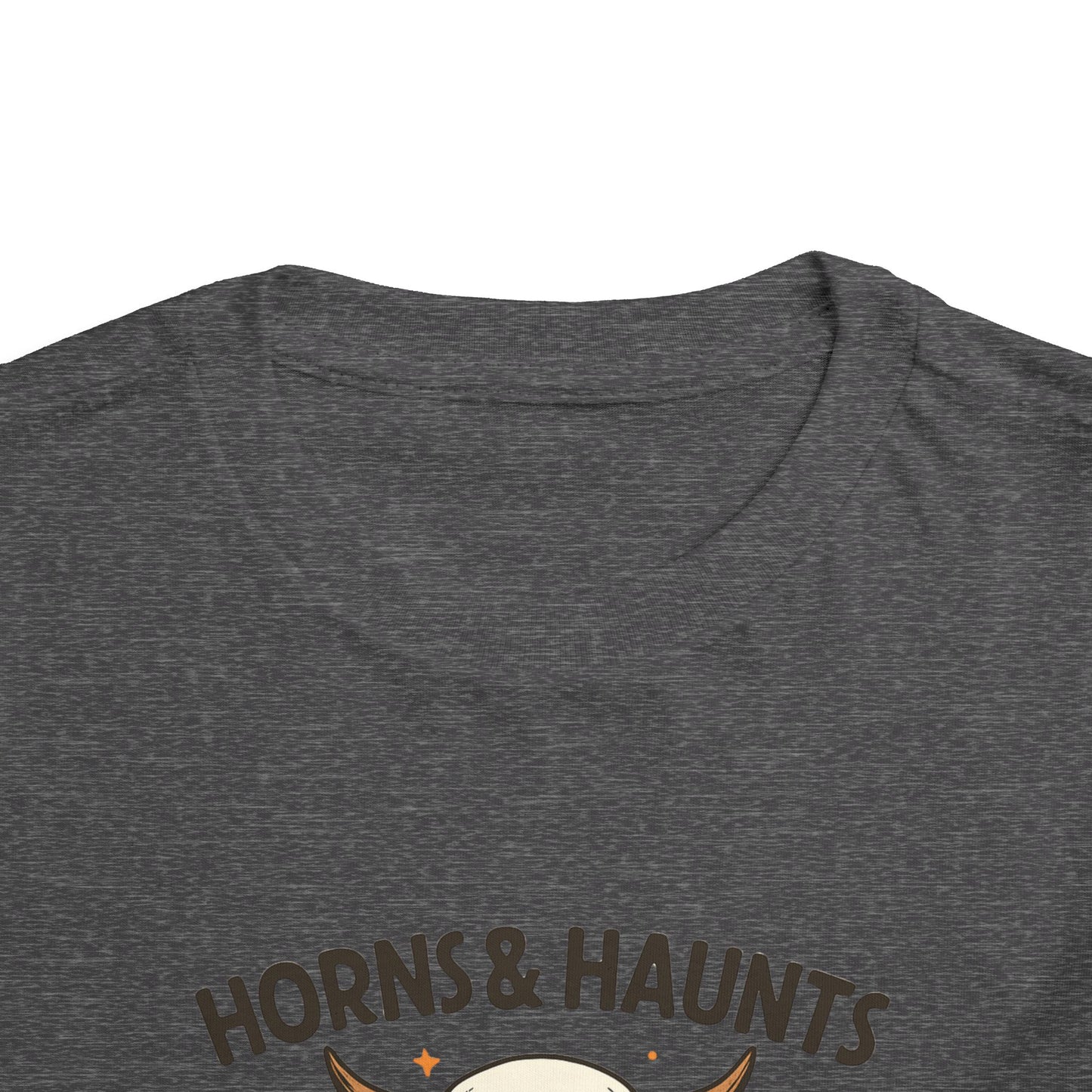 Horns & Haunts Highland Cow Toddler Halloween Tee