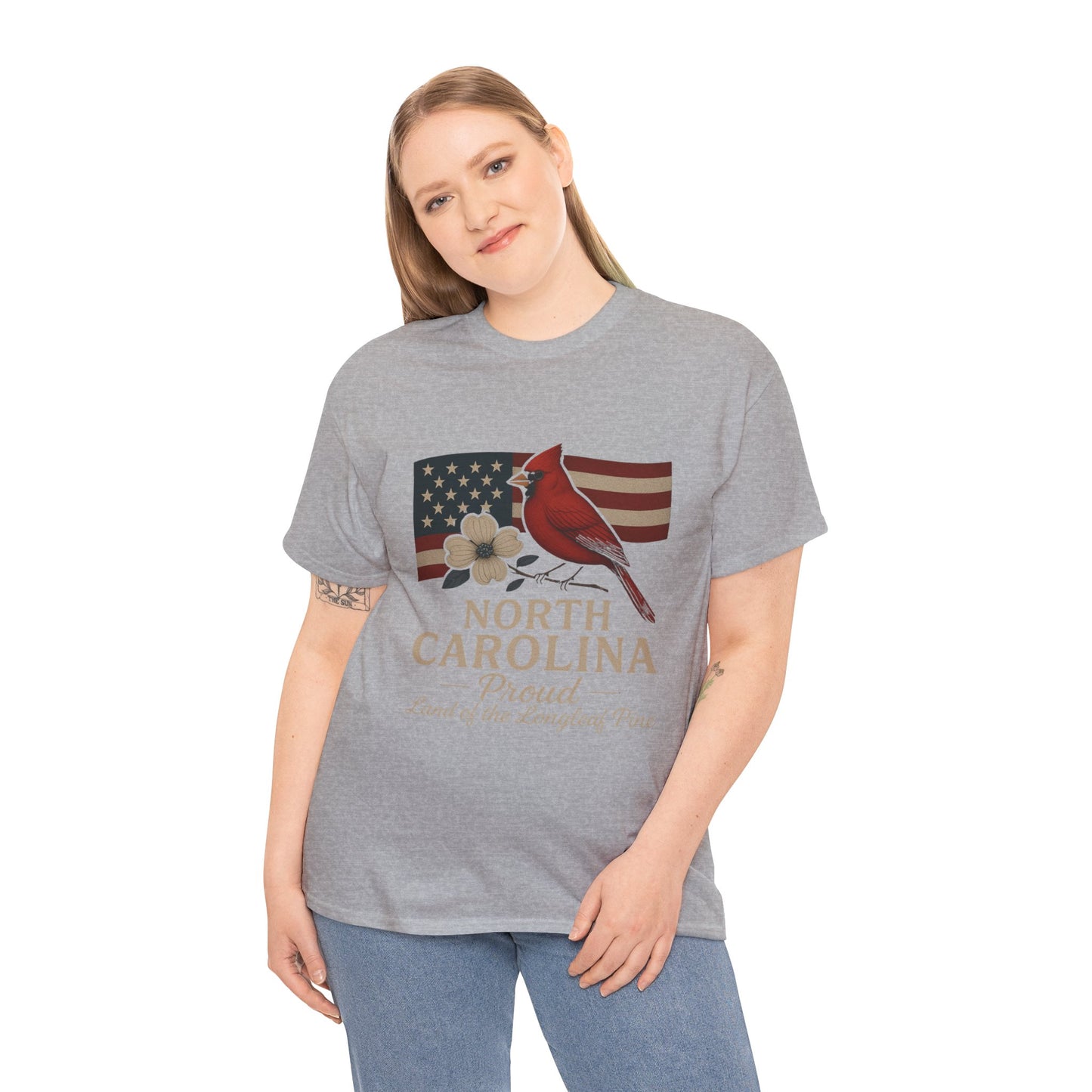 NC Pride: Cardinal, Dogwood & State Flag Tee