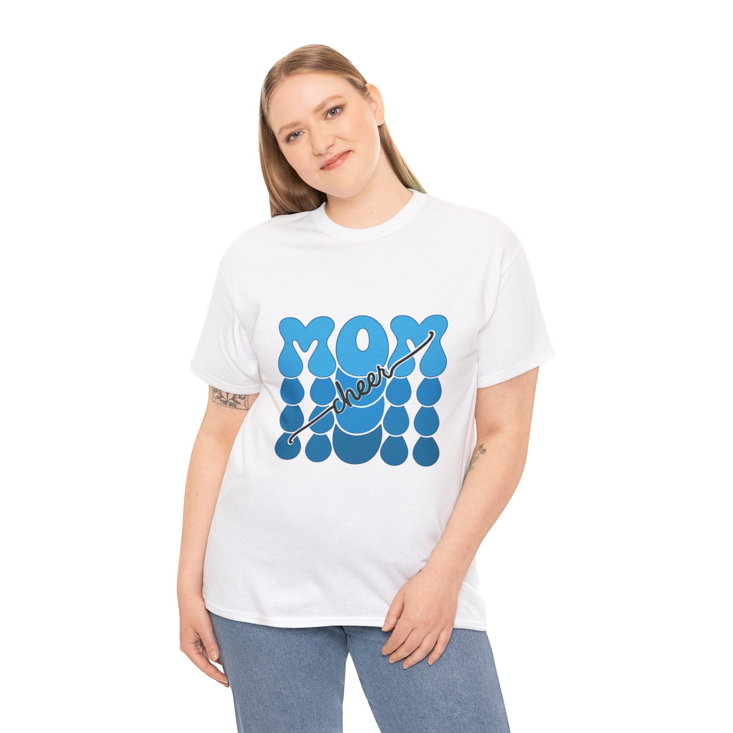 Blue Mom Cheer T-Shirt