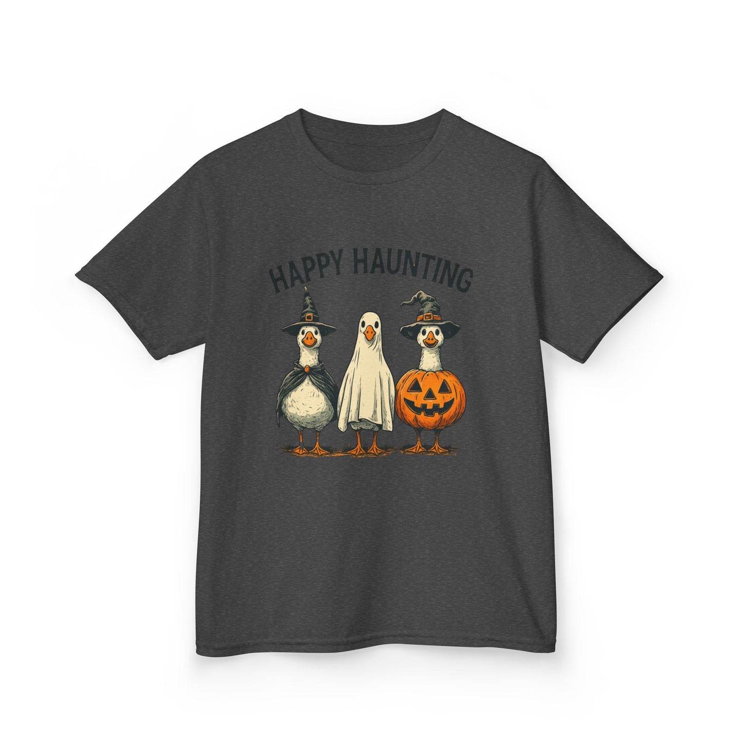 Happy Haunting Goose Halloween Kids Tee
