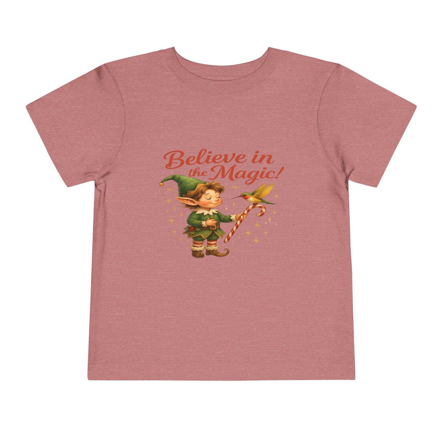 Elf & Hummingbird Christmas Tee - Believe in Magic!