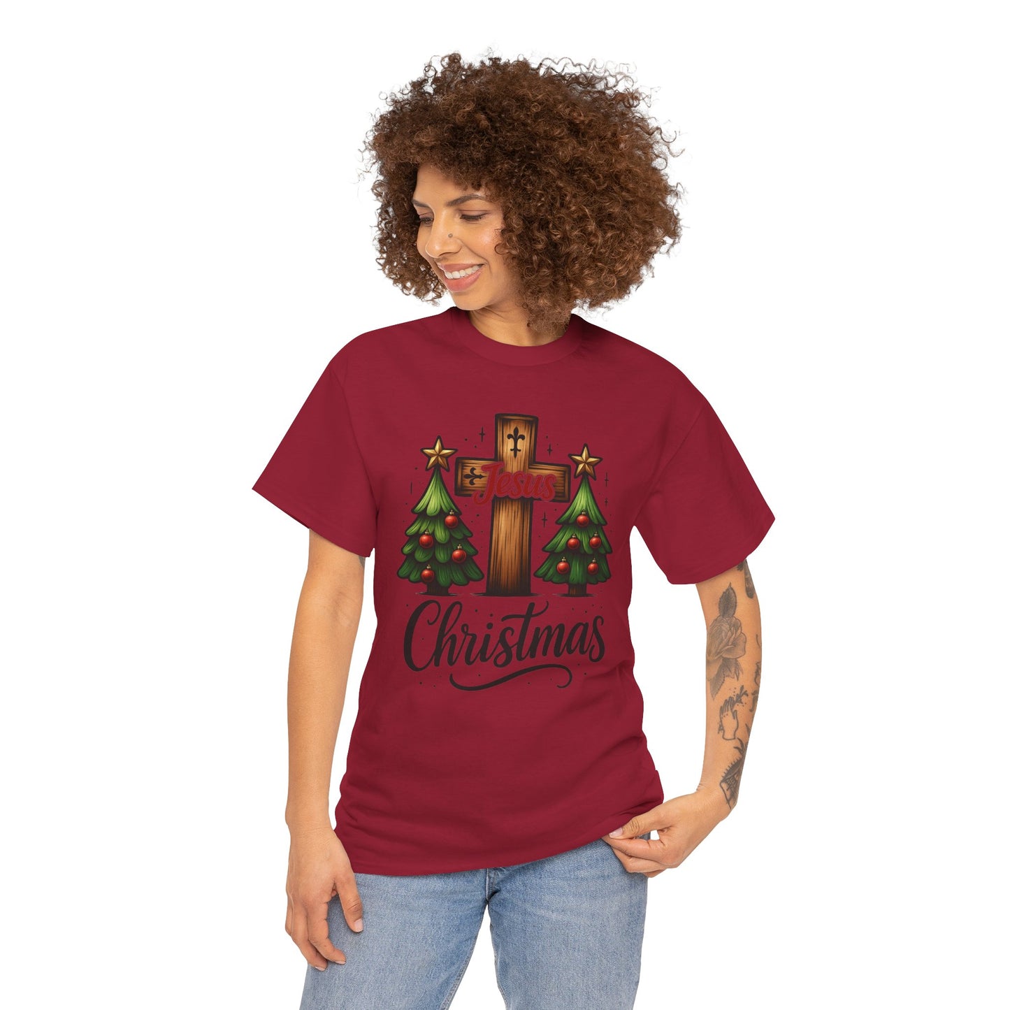 Christmas Cross Unisex Tee