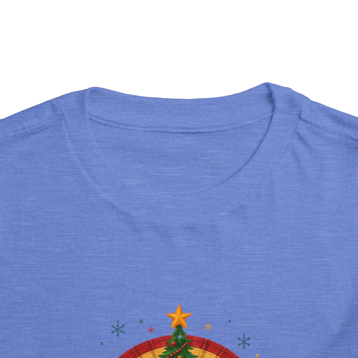 Merry Christmas Plaid Rainbow Tree Toddler Tee