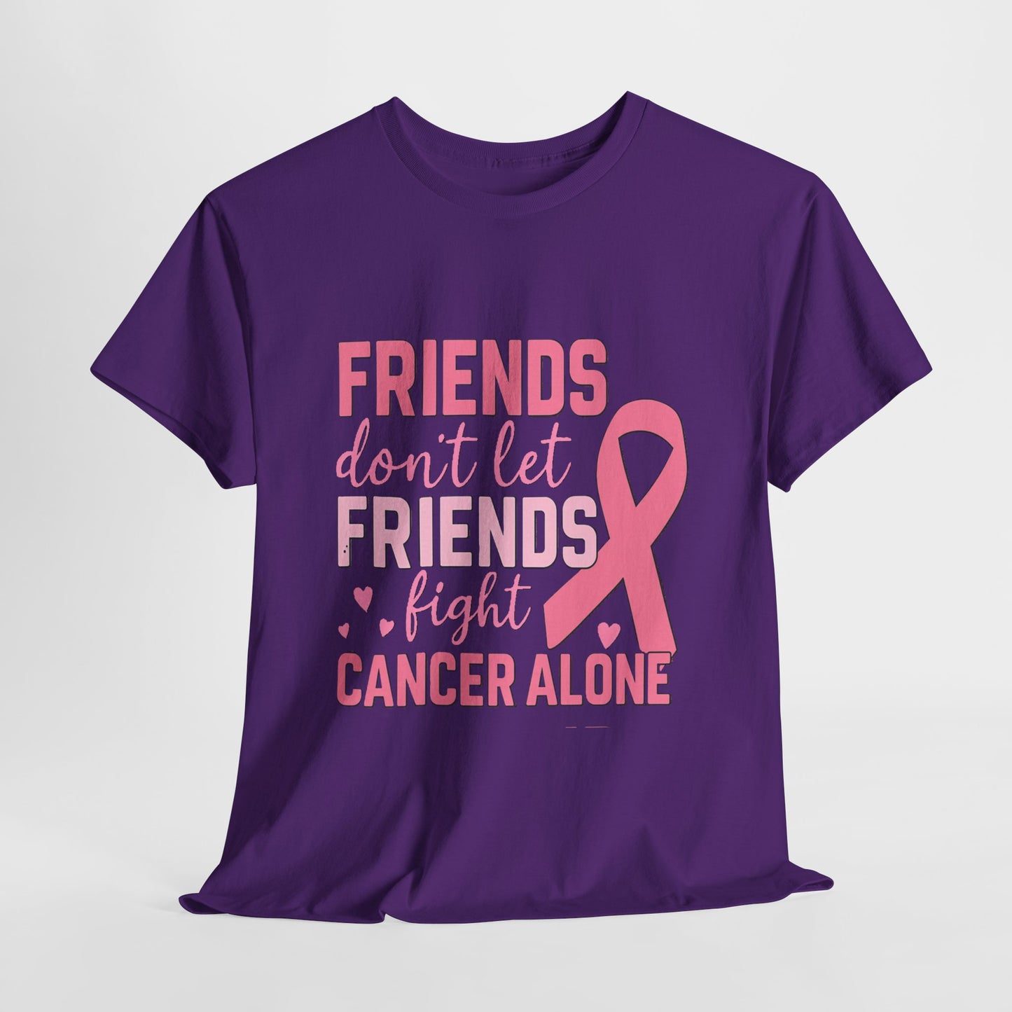 Friends Fight Cancer Together Pink Ribbon Tee