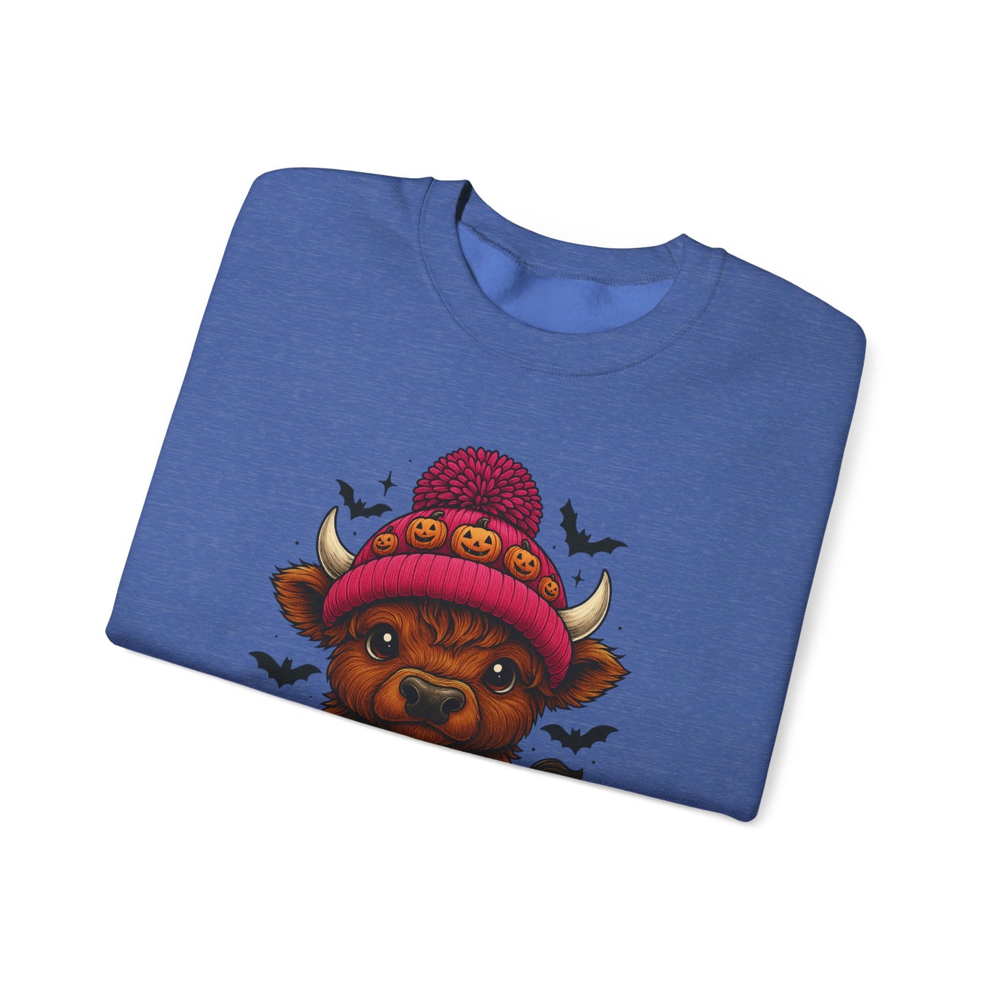 Highland Cow Halloween Sweatshirt - Cute Fall Vibes