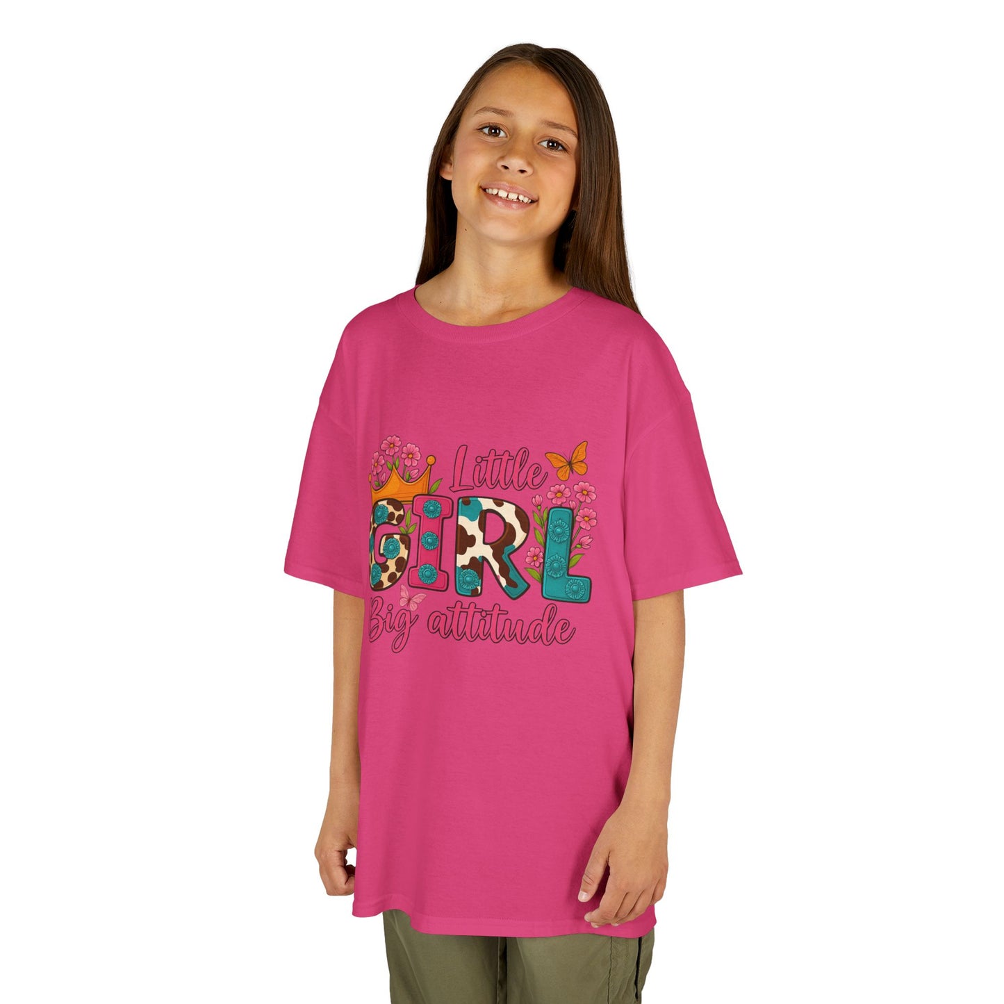 Little Girl Big Attitude Tee - Fun Kids Shirt, Birthday Gift, Casual Outfit, Girls Fashion, Playtime Wear