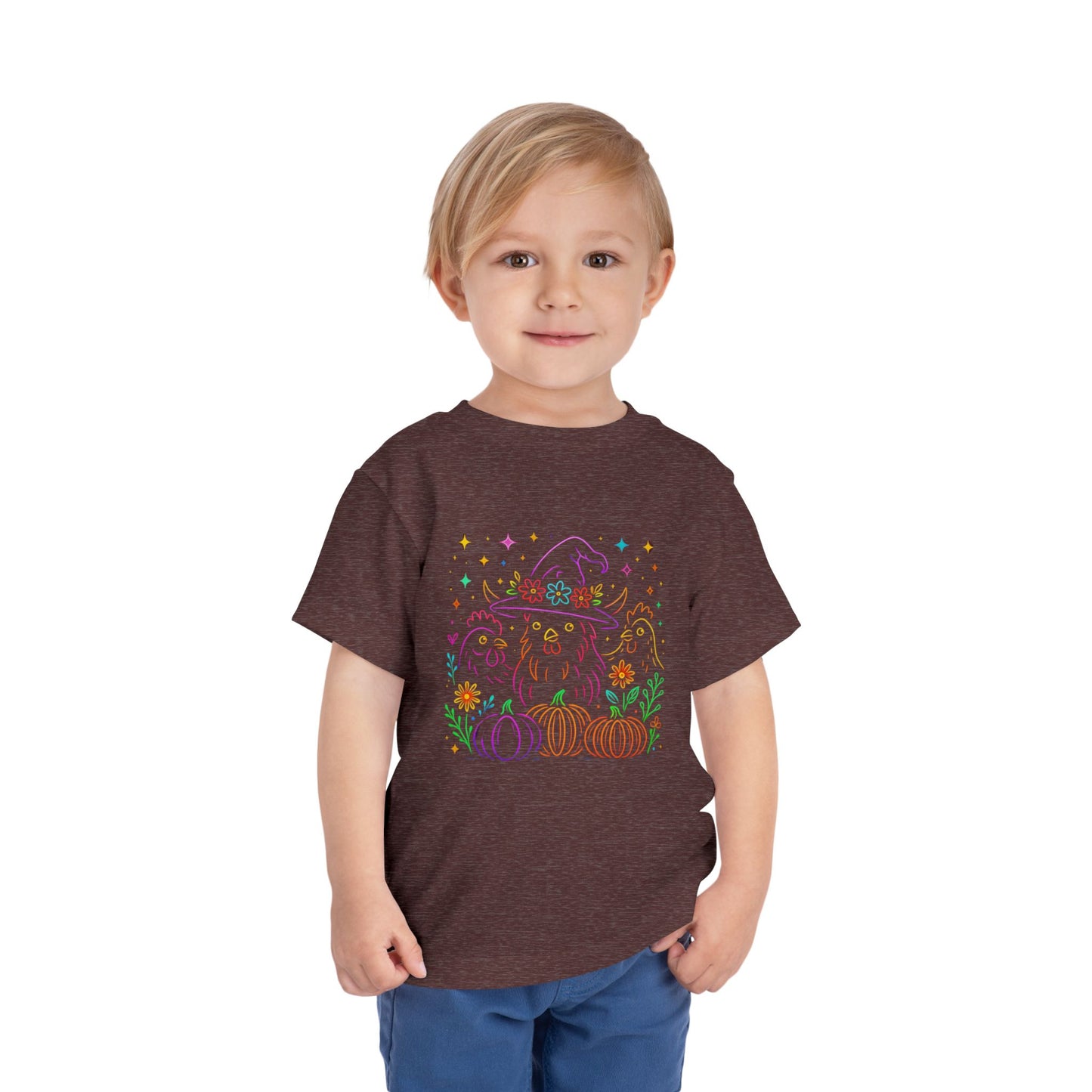 Witch Chicken Halloween Toddler Christmas Tee