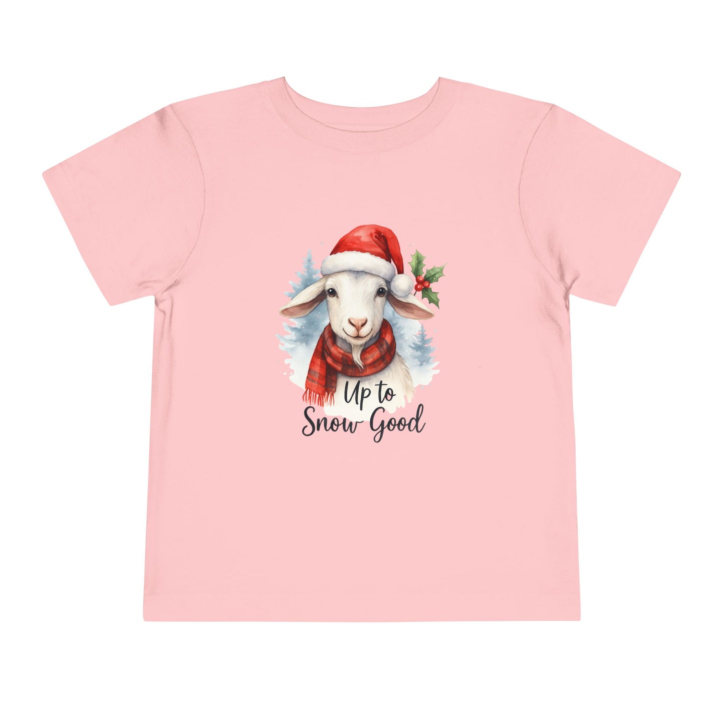 Up to Snow Good Goat Toddler Christmas Tee