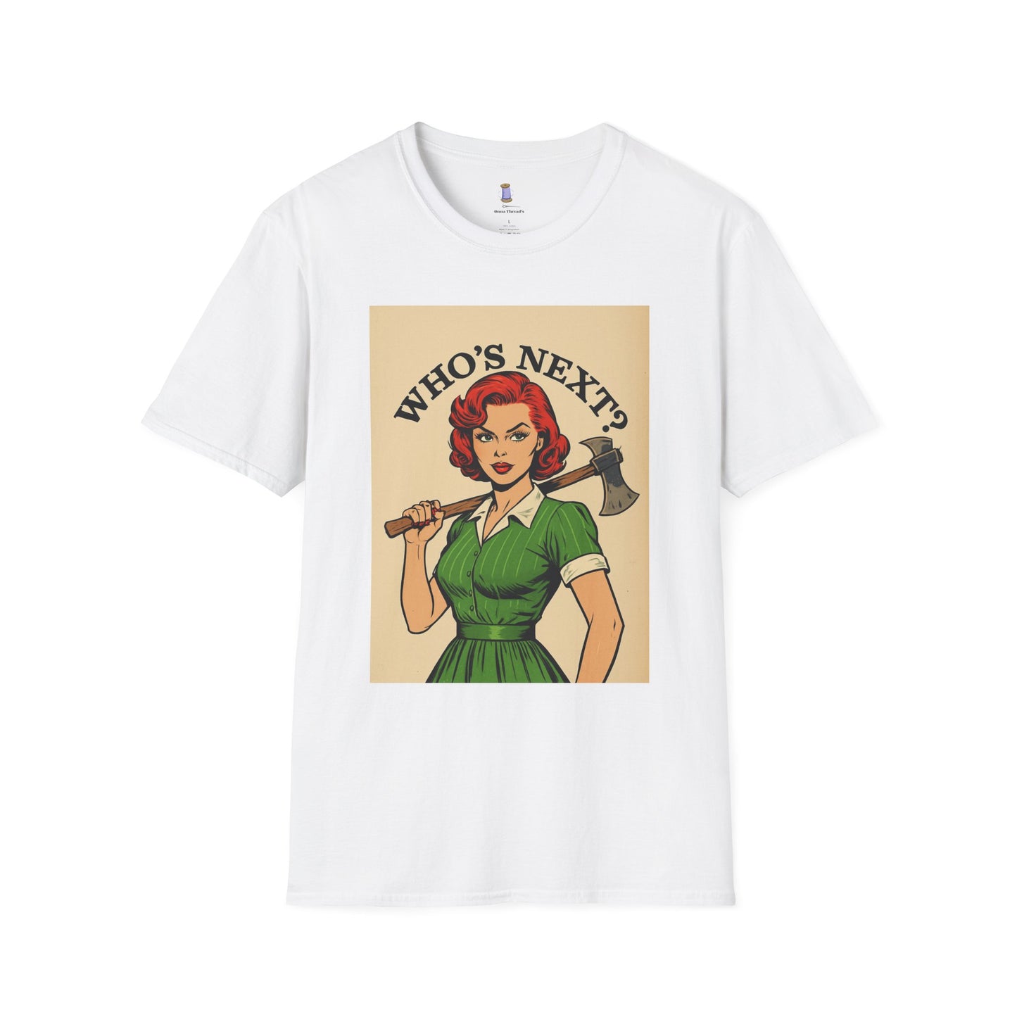 Bold Retro Graphic Tee - 'Who's Next?'