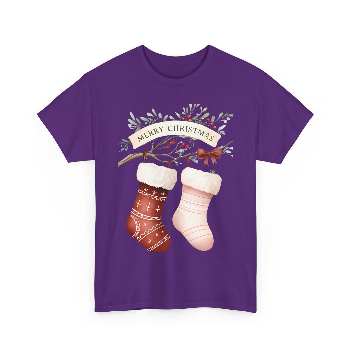 Watercolor Christmas Stocking Tee - Hope & Love