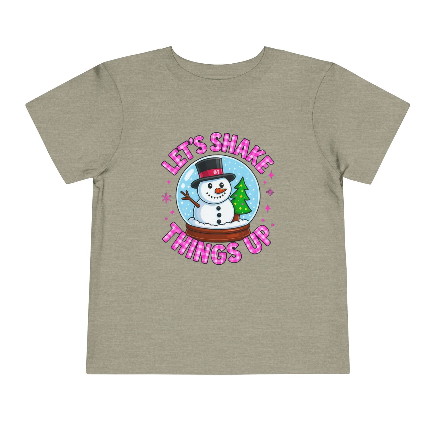 Let's Shake Things Up! Snow Globe Toddler Christmas Tee