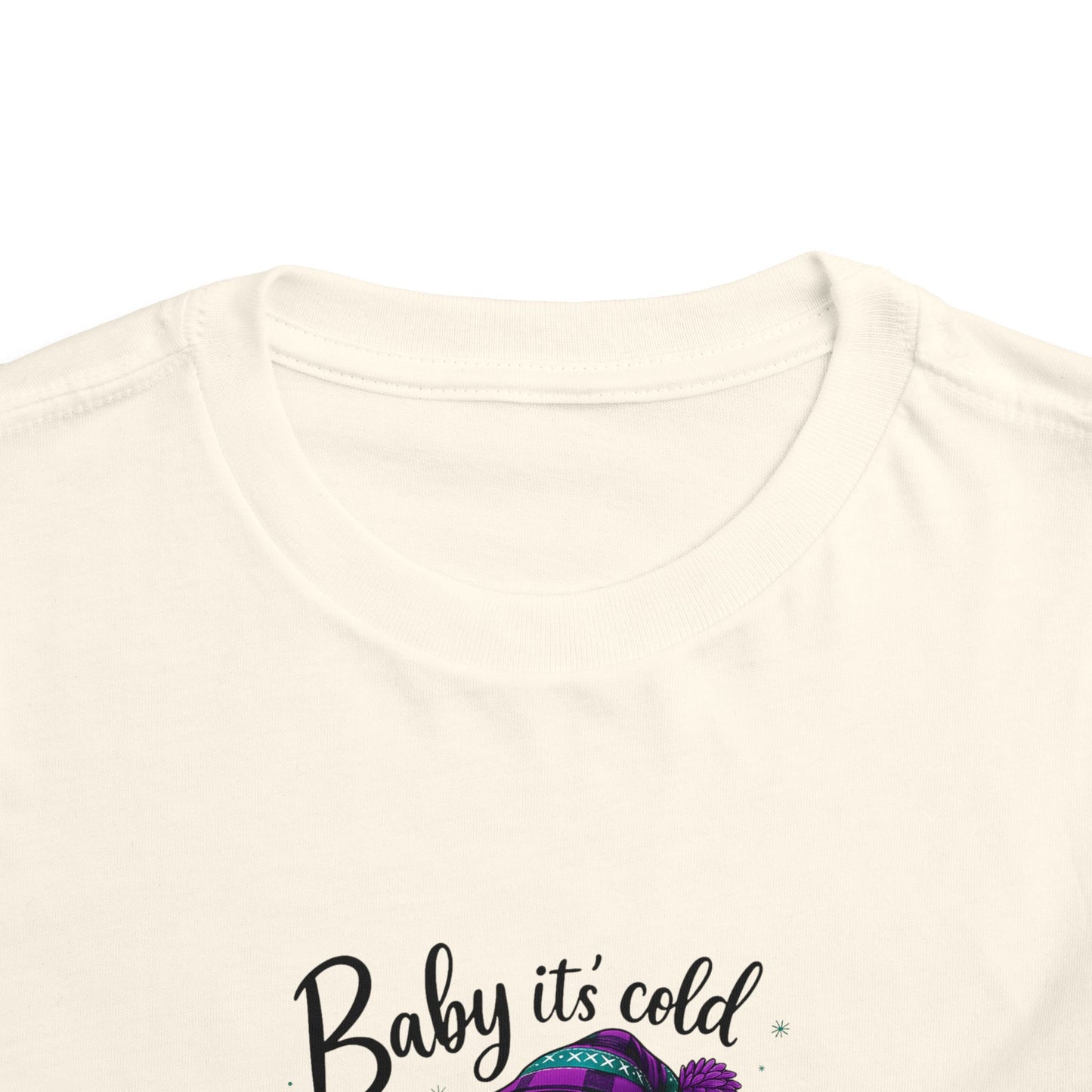 Baby It's Cold Outside Snowman Toddler Christmas Tee