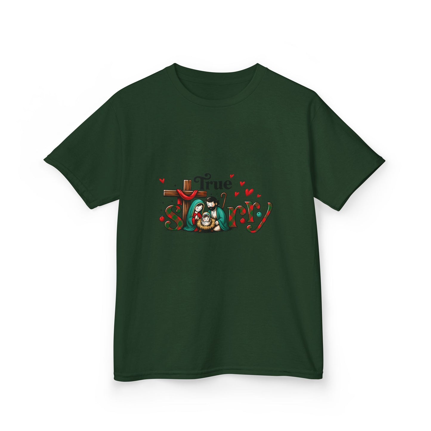 True Story Nativity Christmas Tee - Dinosaur Fun!
