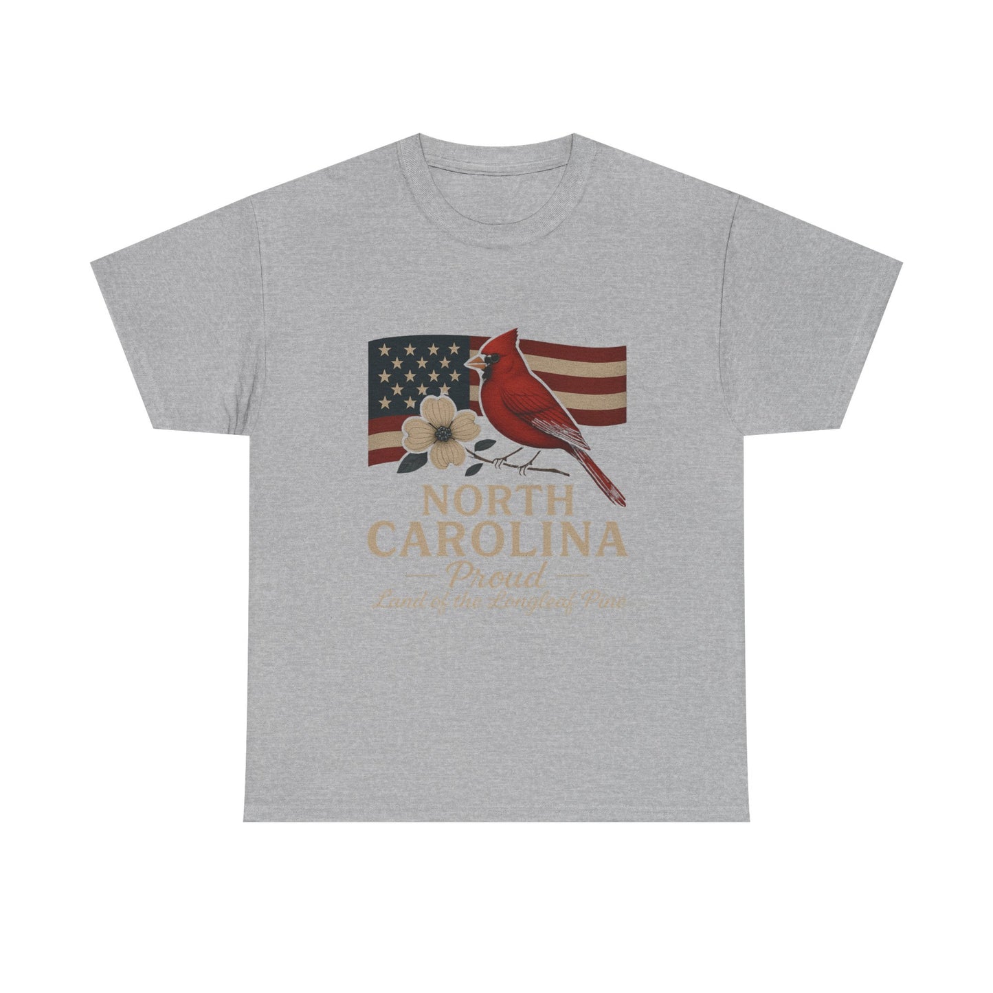NC Pride: Cardinal, Dogwood & State Flag Tee