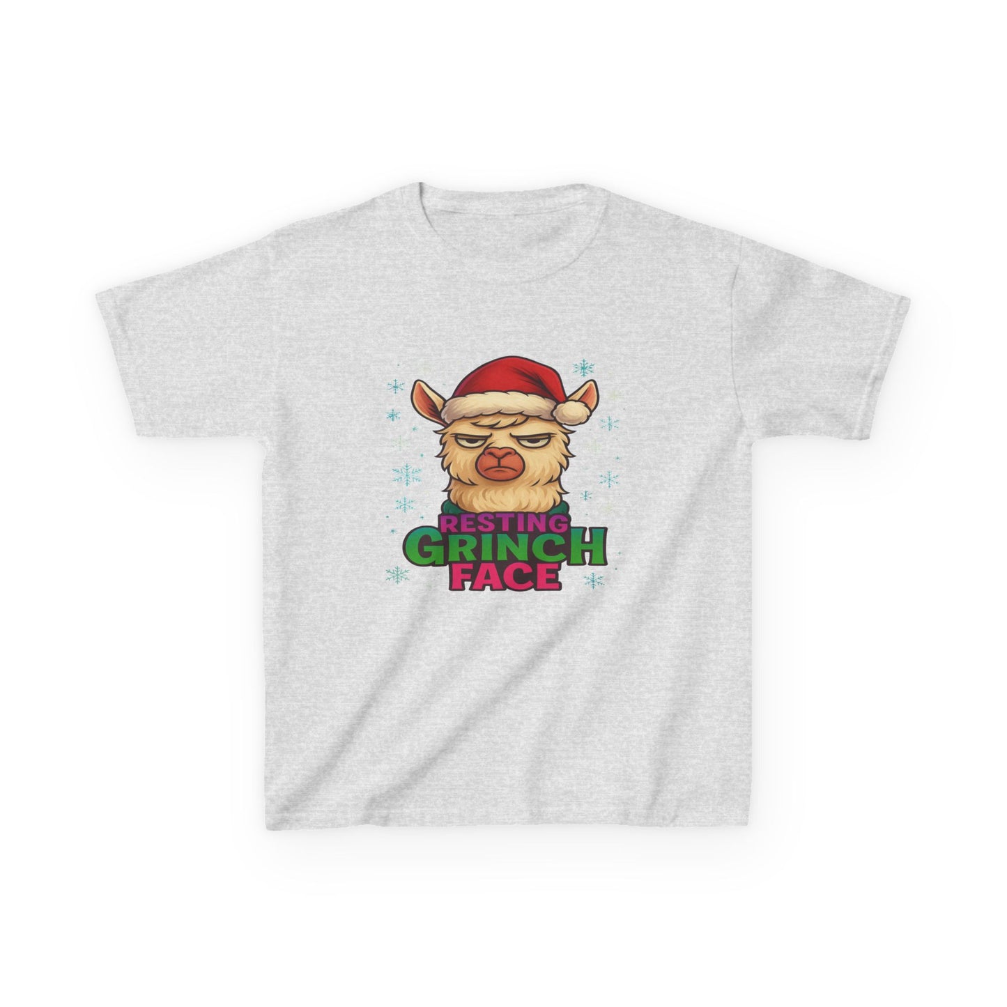 Grumpy Llama Christmas Tee - Resting Grinch Face