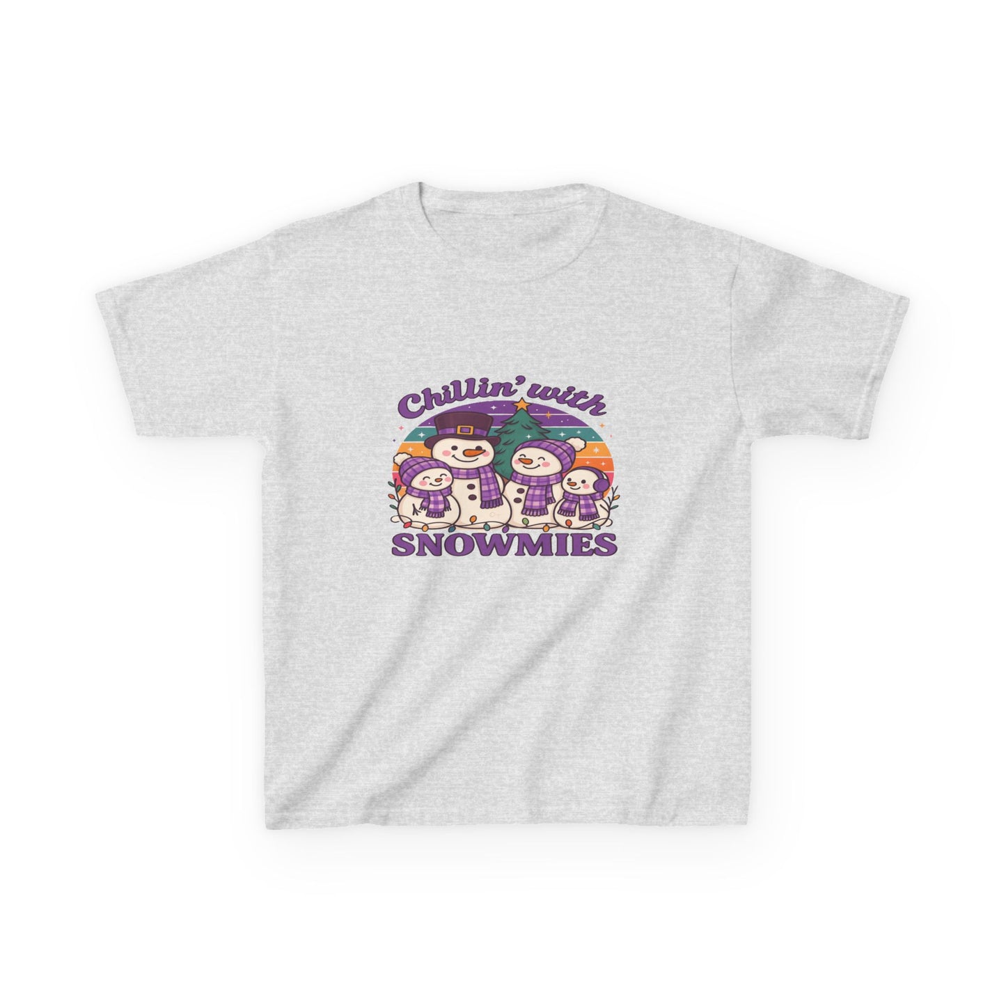 Chillin' with Snowmies Kids Christmas Tee