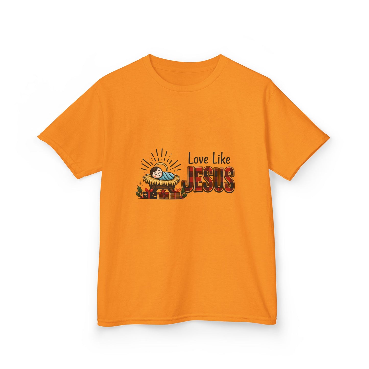 Jesus & Dino Christmas Tee: Love Like JESUS