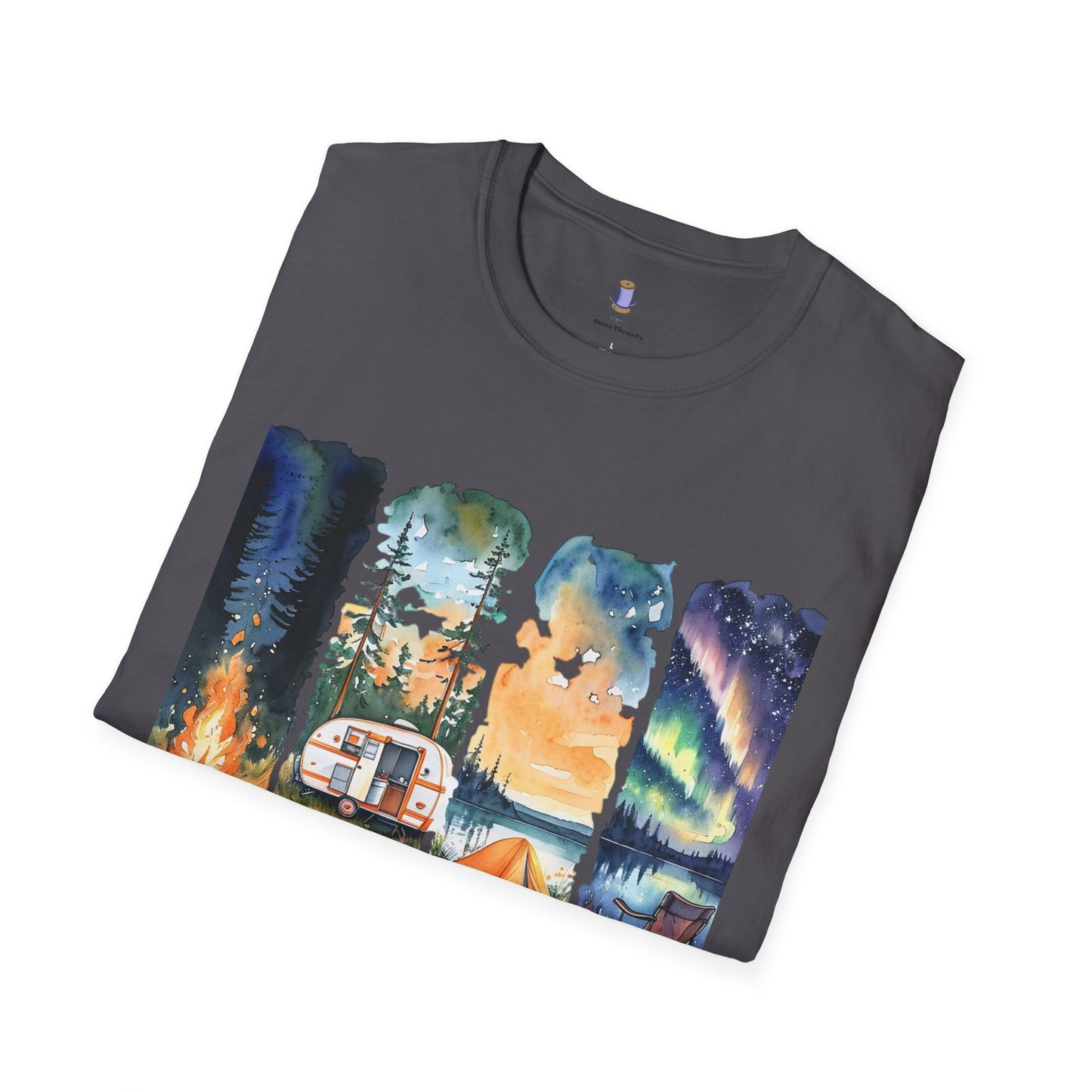 Camping Life Unisex Softstyle T-Shirt, Outdoor Apparel, Adventure Wear, Summer Camping Gear, Nature Lover Gift