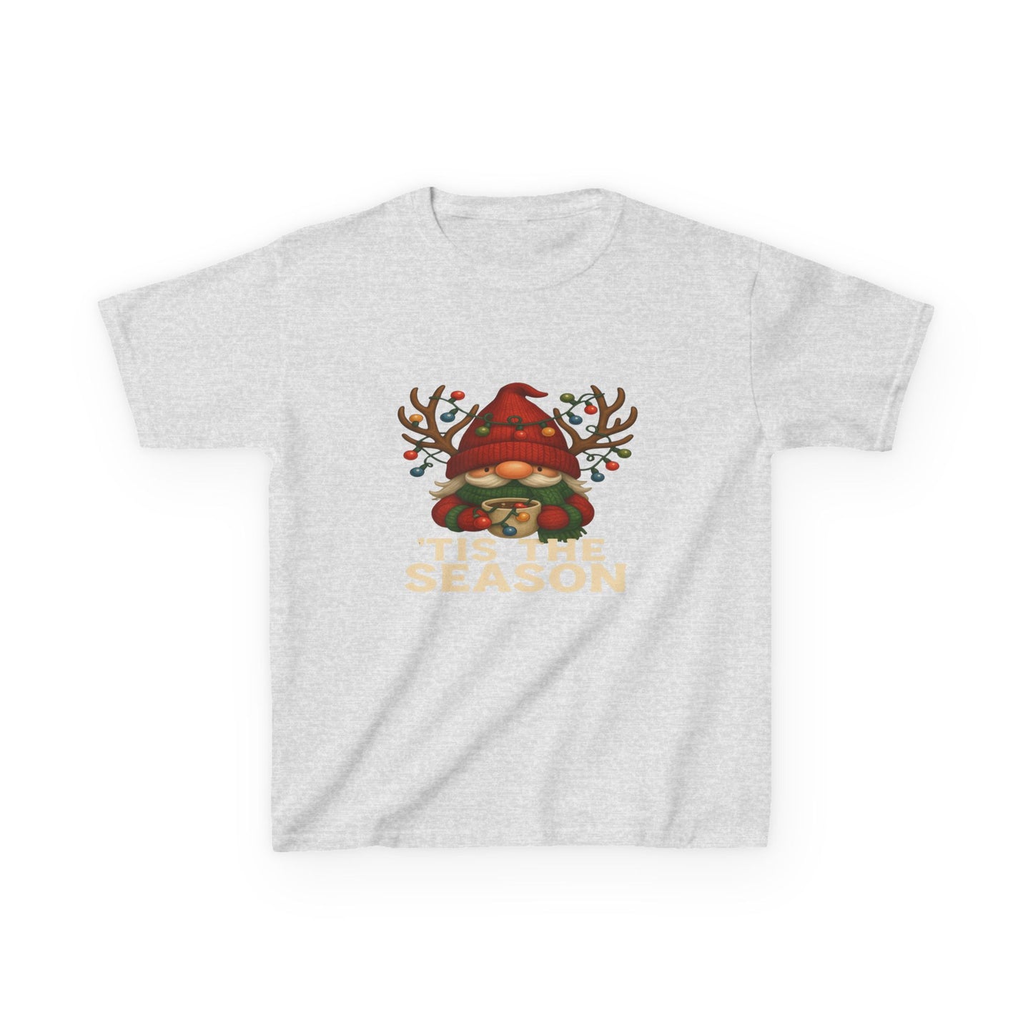 Gnome Dino 'Tis The Season Kids Christmas Tee
