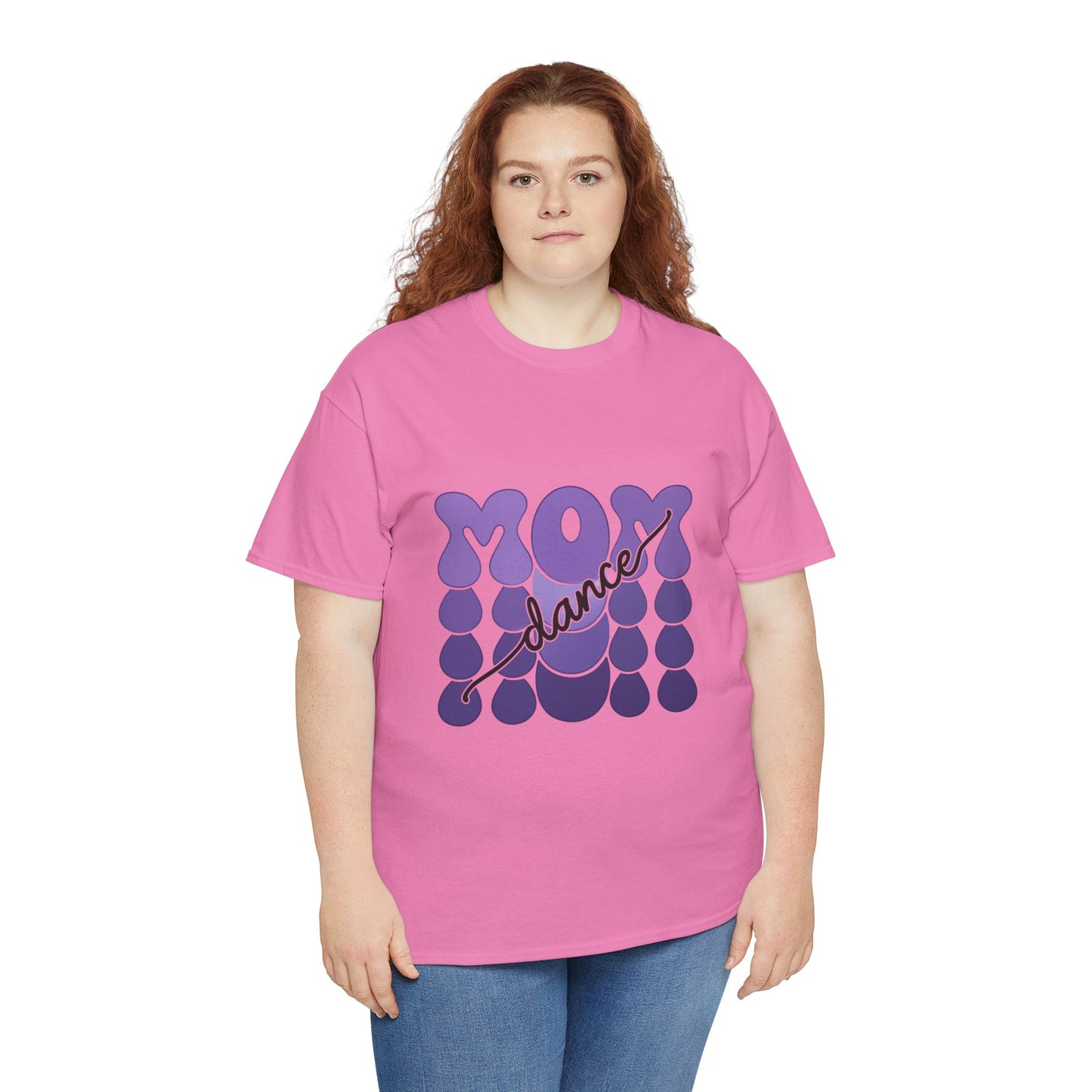 MOM Dance – Purple Letter Stage Spirit Tee